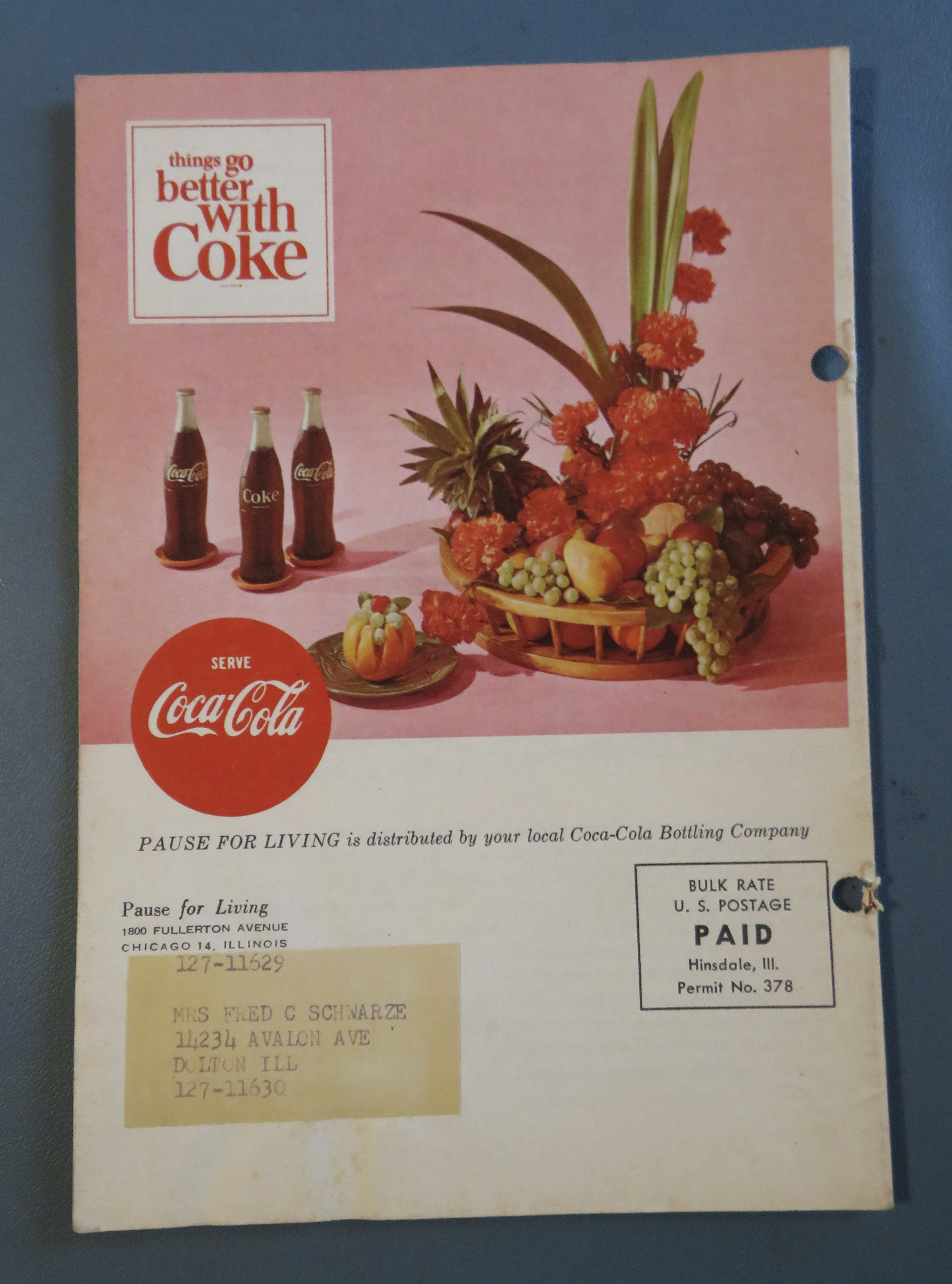 Pause For Living Magazine (Coke) Autumn 1963
