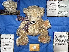 Mohair Teddy Bear England Limited Cameron #4 of 5