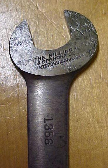 Billings Open End Wrench 3/8 & 7/16 inch 1356 Lock Nut