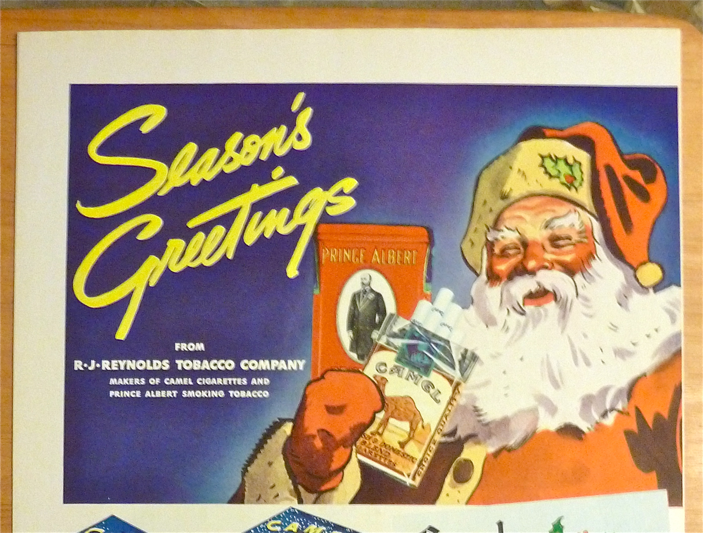 1936 Camel Cigarettes with Santa Claus