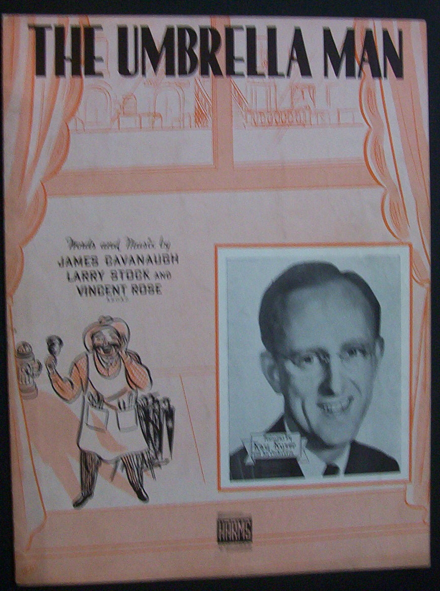 Sheet Music For 1938 The Umbrella Man (Kay Kyser Cover)