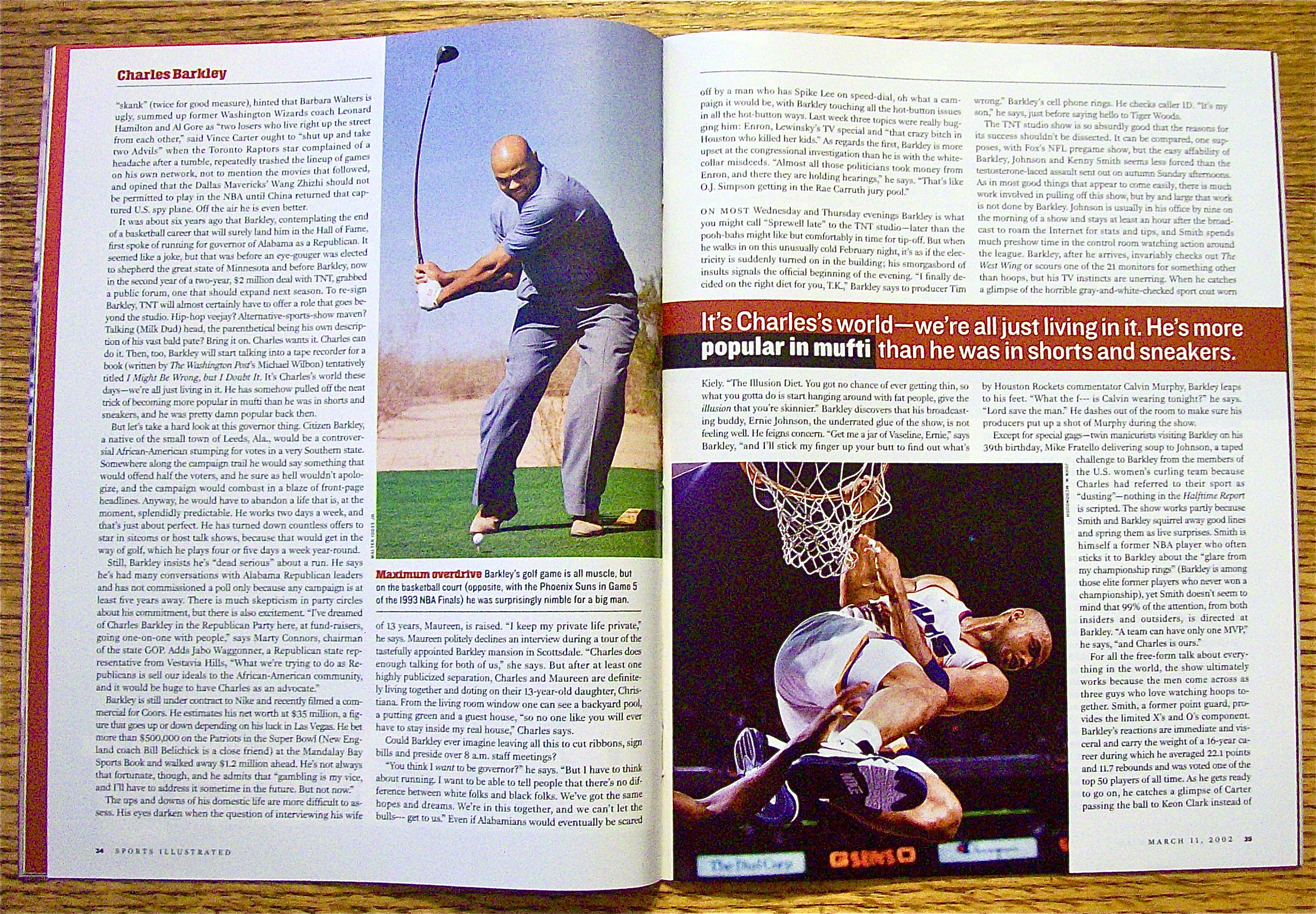 Sports Illustrated Magazine March 11, 2002 Charles B.
