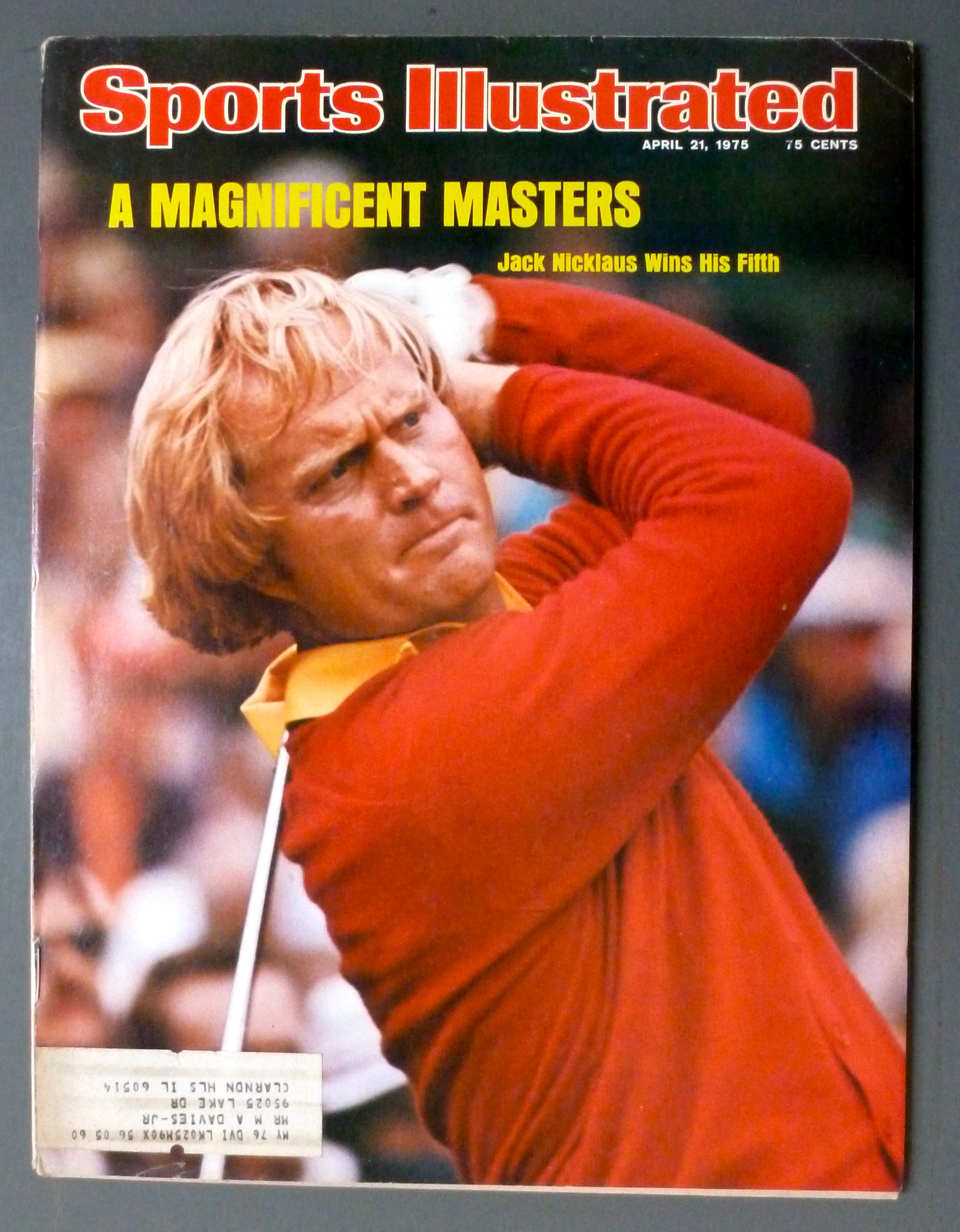 Sports Illustrated Magazine-April 21, 1975-Jack