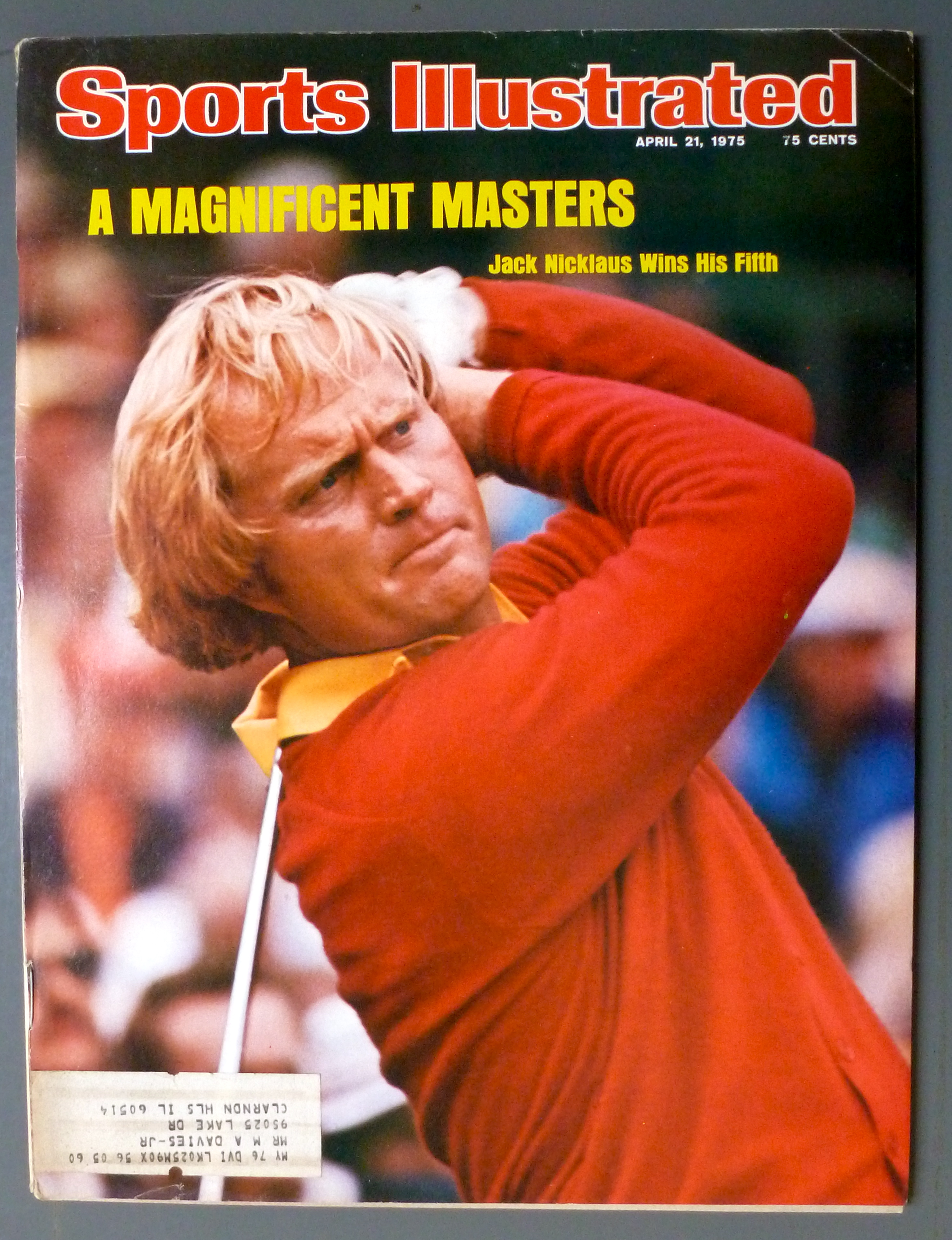 Sports Illustrated Magazine-April 21, 1975-Jack