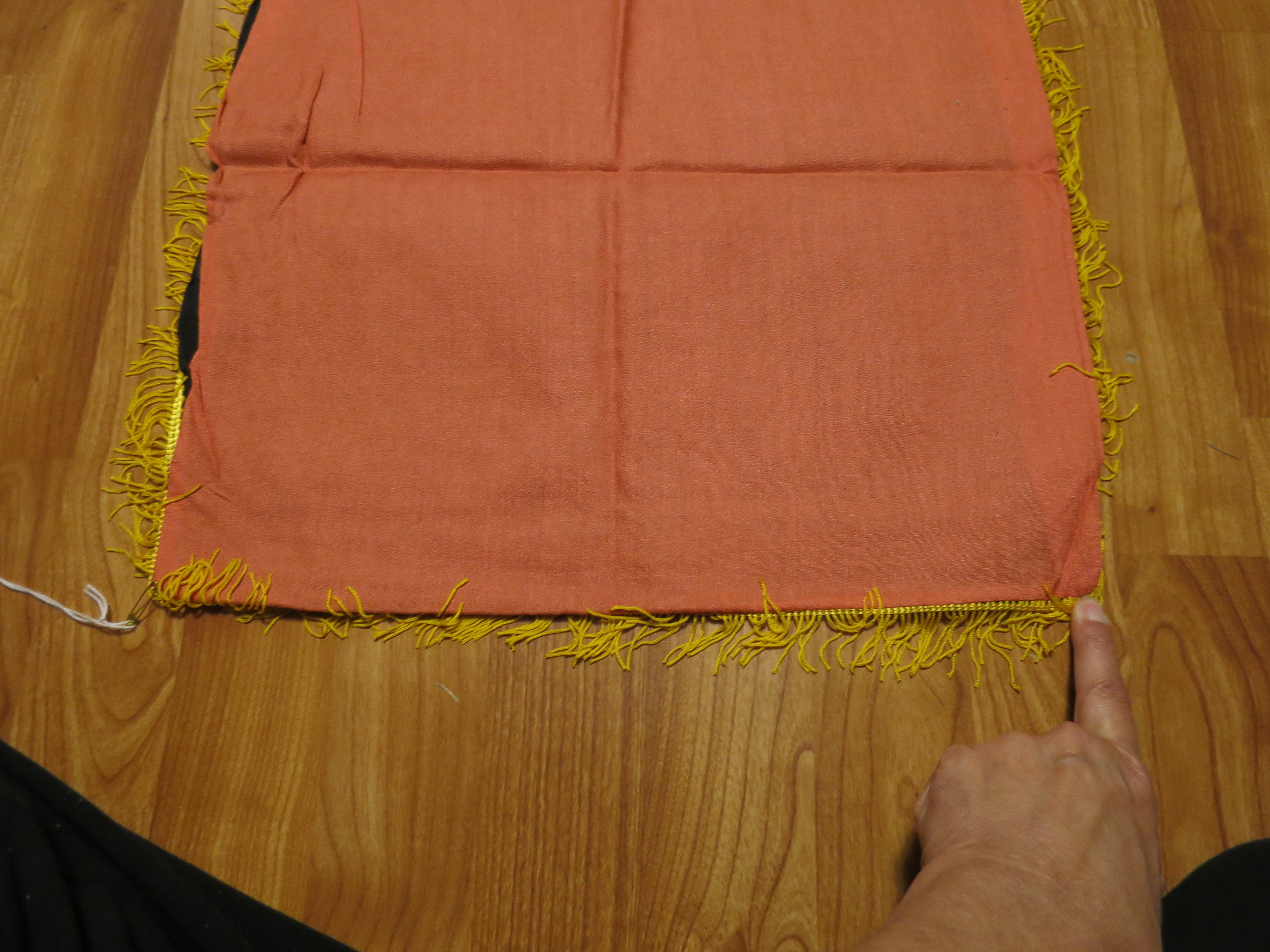 Vintage Canada Souvenir pillow cover case velvet painted