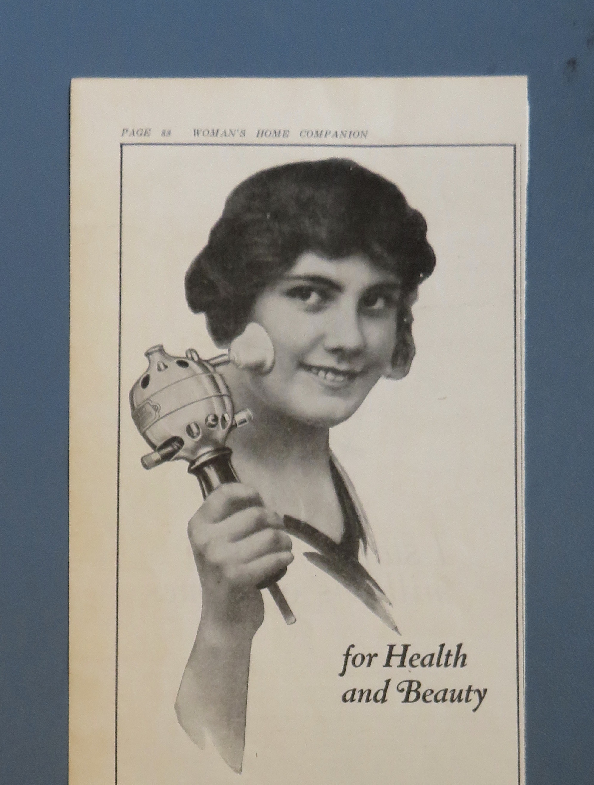 1920 Hamilton Beach Vibrator with Woman Holding It