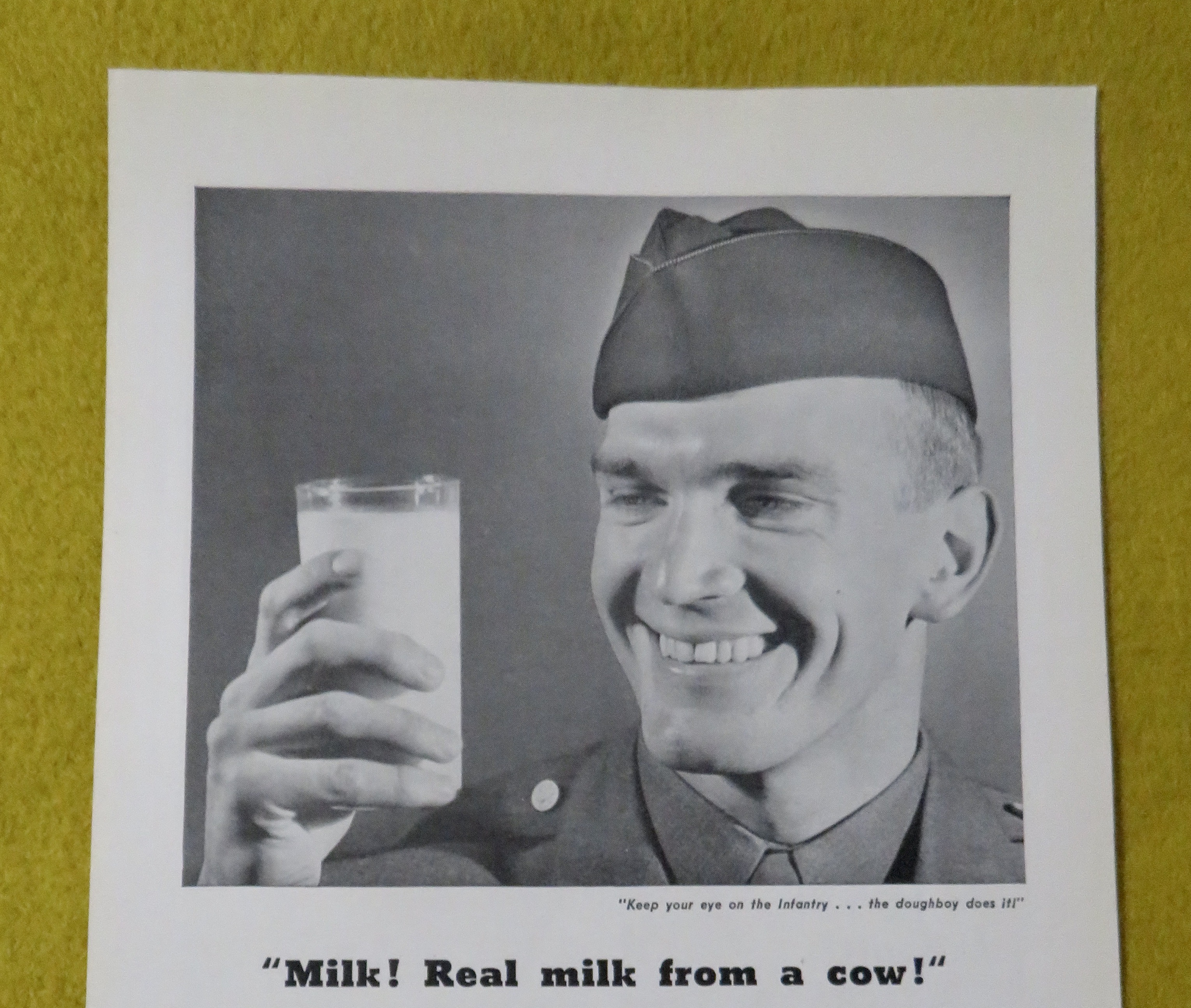 1945 National Dairy Products Corp With Soildier