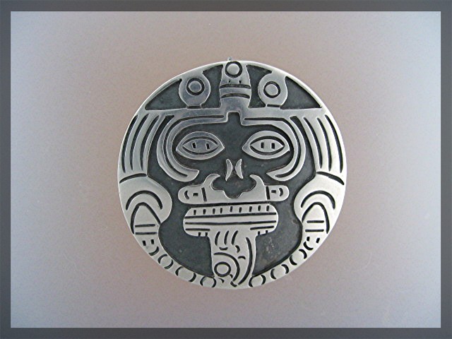 Sterling Silver Mexico Signd Brooch JCL