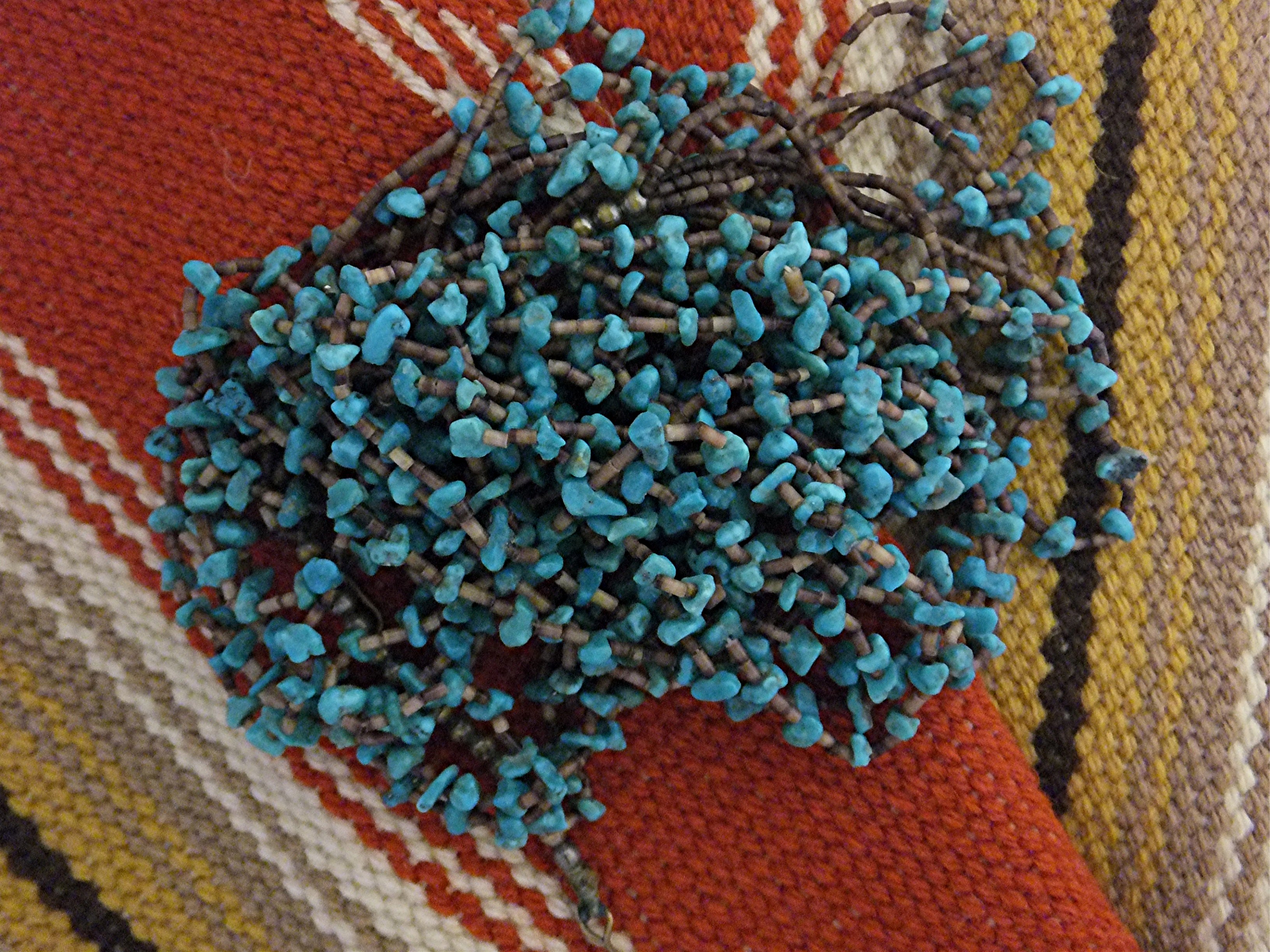 Necklace Turquoise Heishi 6 Strand Santo Domingo USA