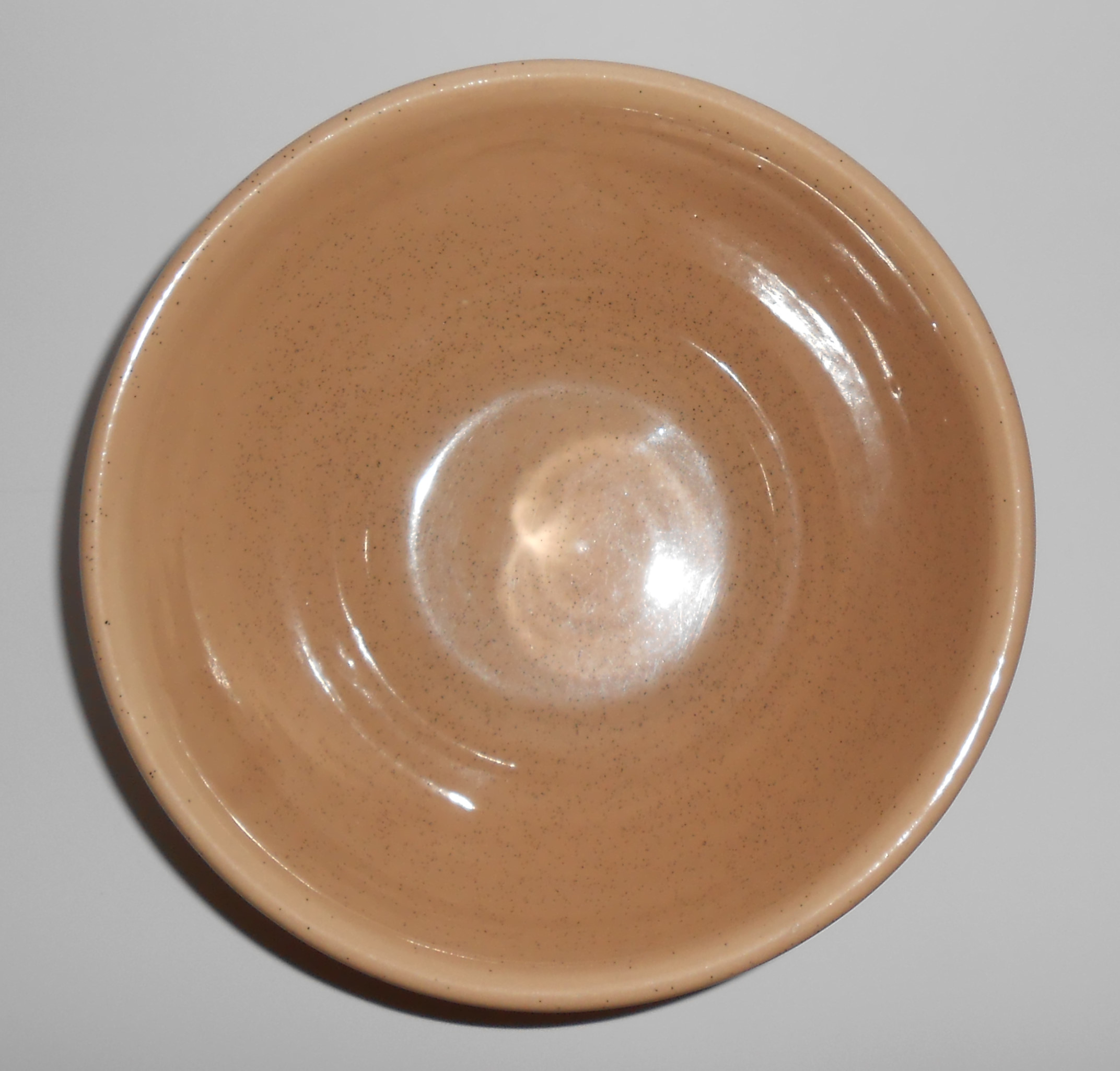 Bauer Pottery Ring Ware Tan Speckle #24 Mixing Bowl
