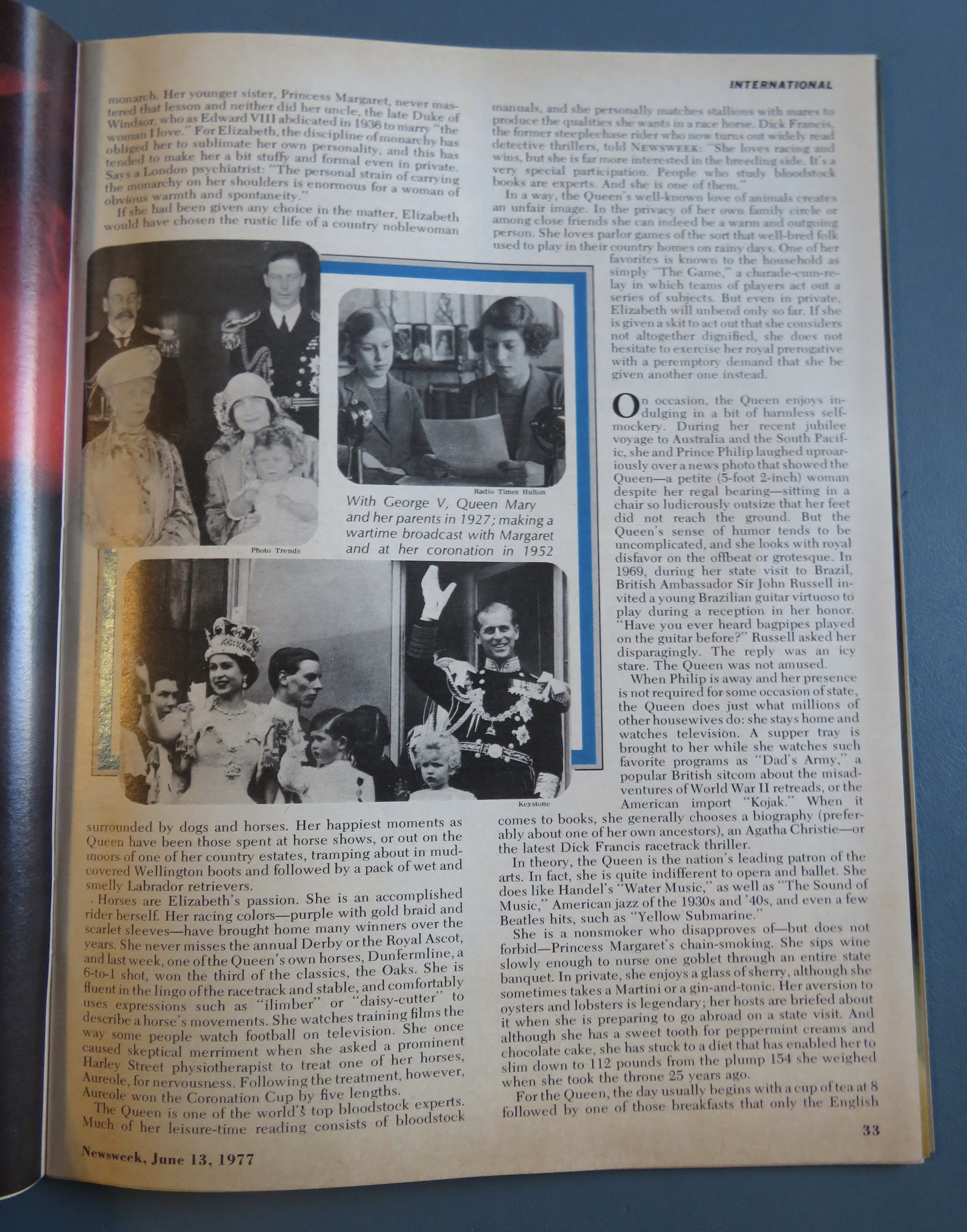 Newsweek Magazine June 13, 1977 Queen Elizabeth II