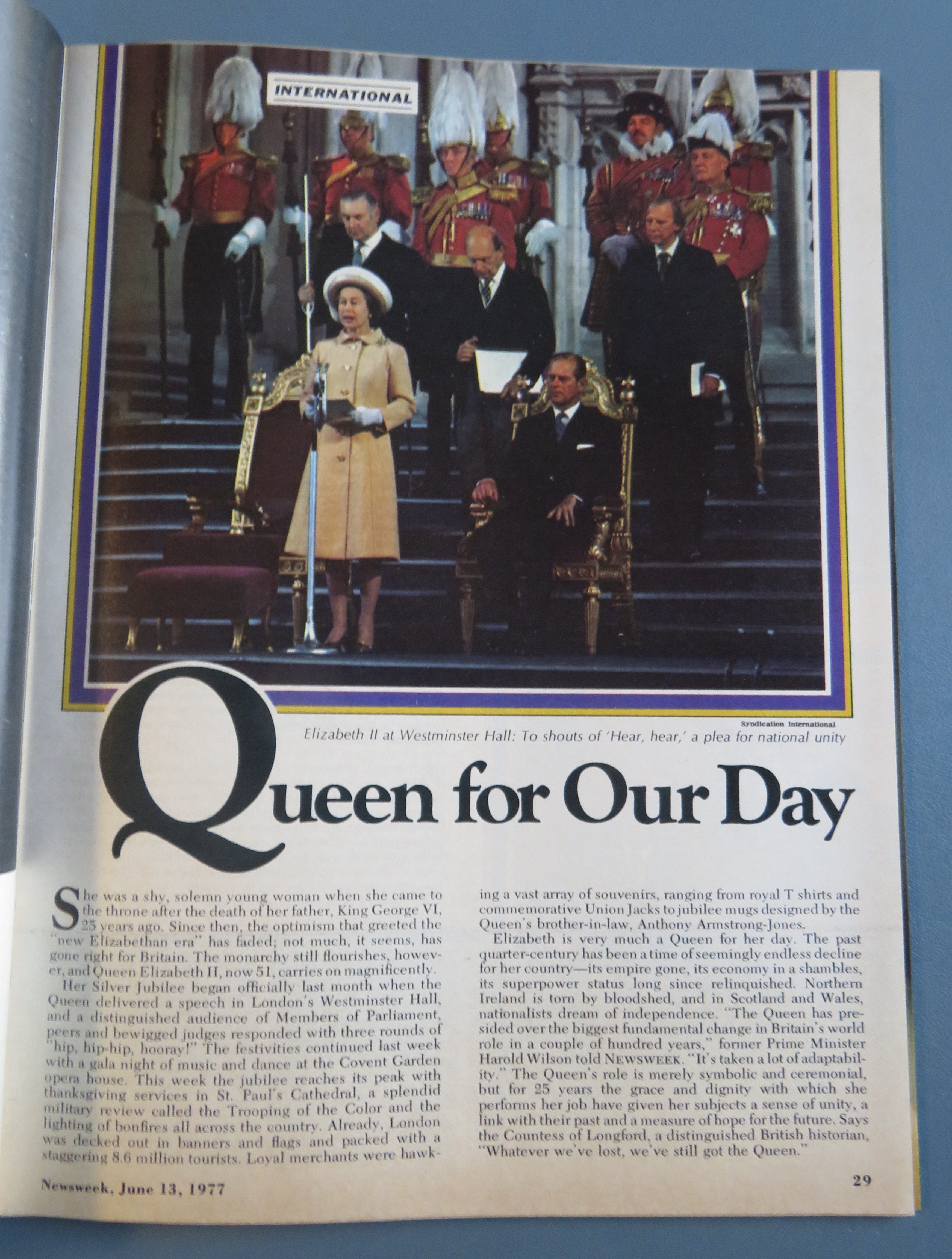 Newsweek Magazine June 13, 1977 Queen Elizabeth II