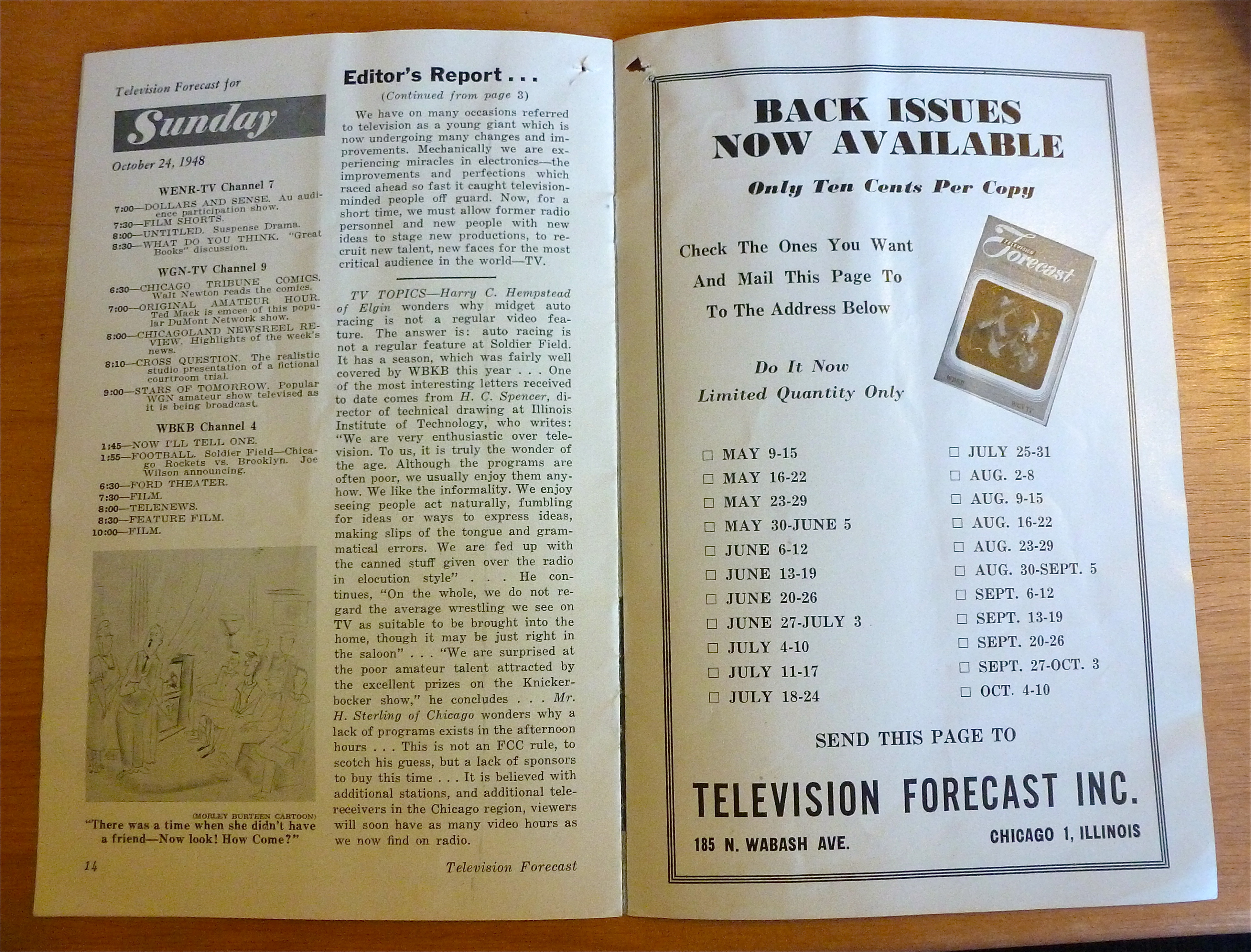 1948 Chicago Television Forecast Vol.1-#24 Ed Roden