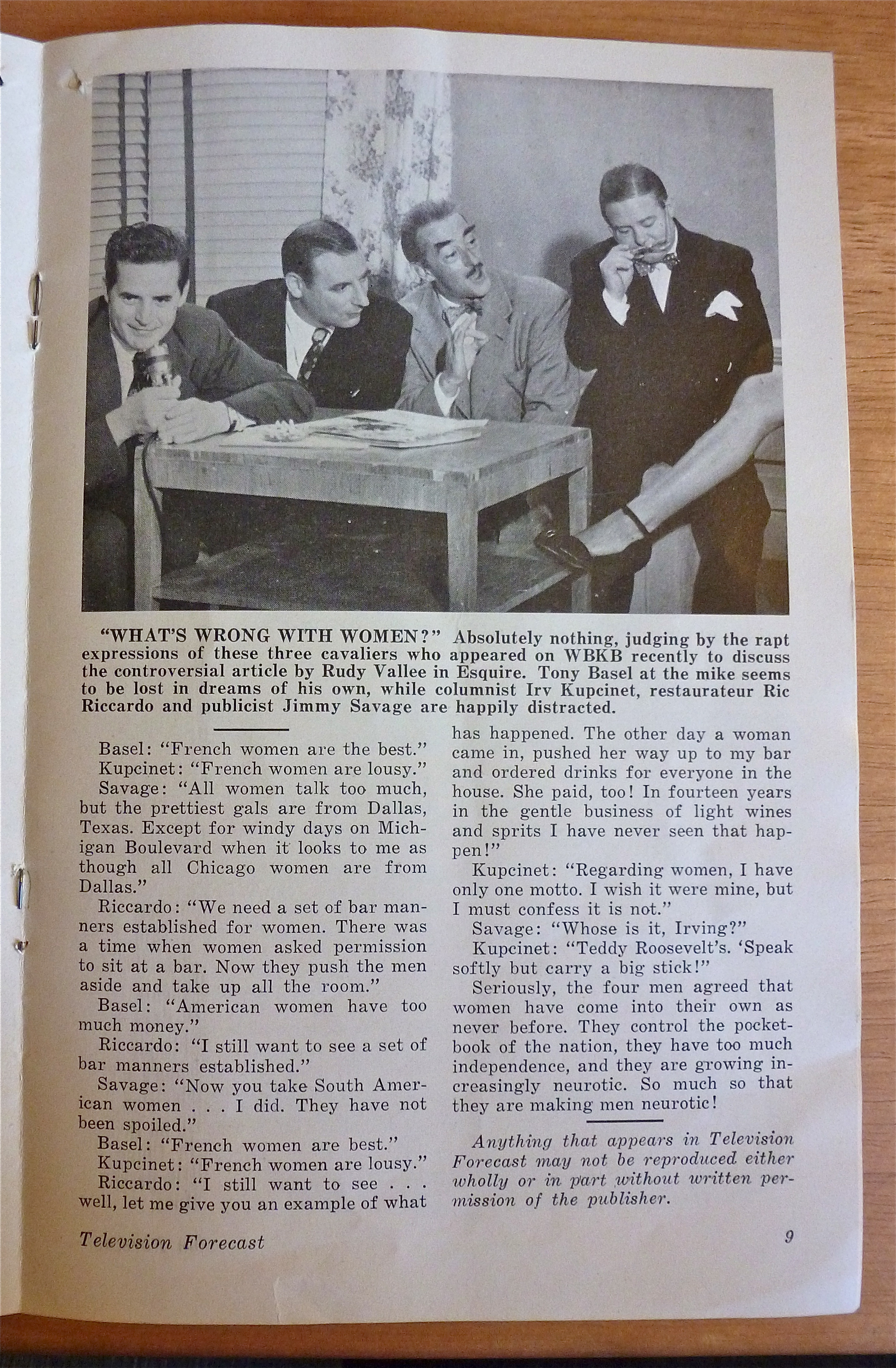 1948 Chicago Television Forecast Vol.1-#24 Ed Roden