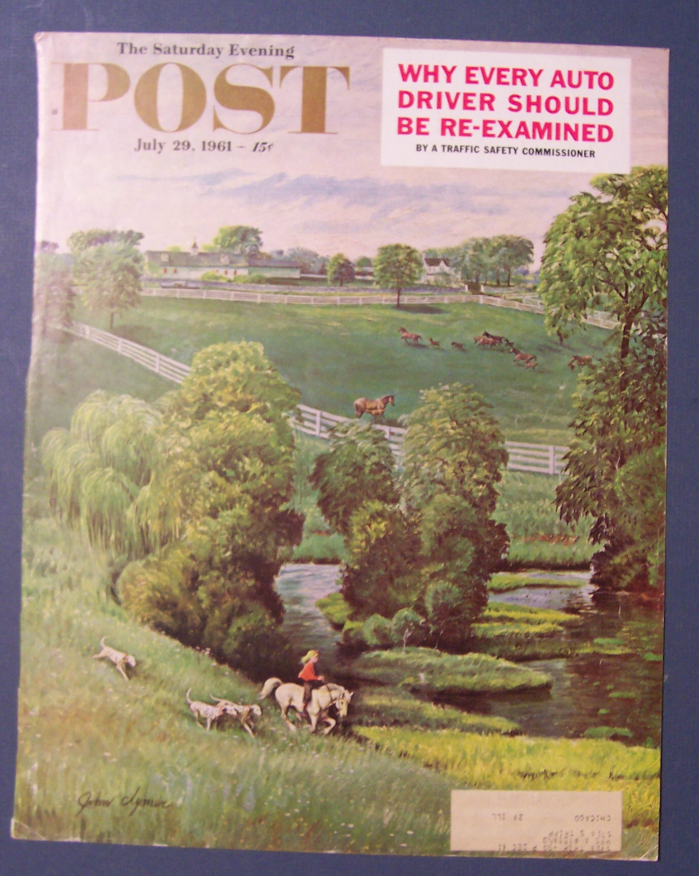 Saturday Evening Post Cover-Clymer-July 29, 1961 (Farm)