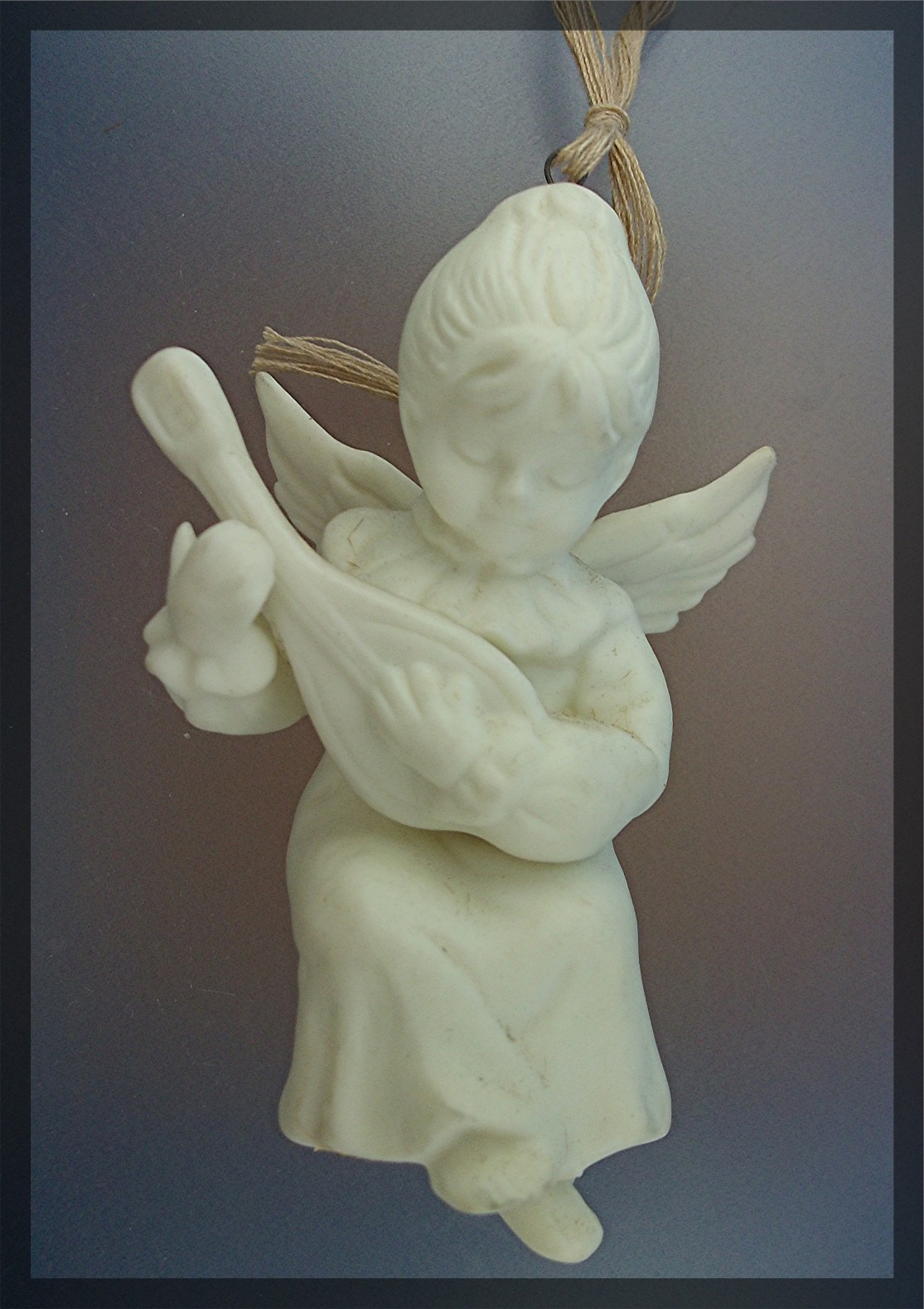 Christmas tree ornament - Angel playing a musical instr