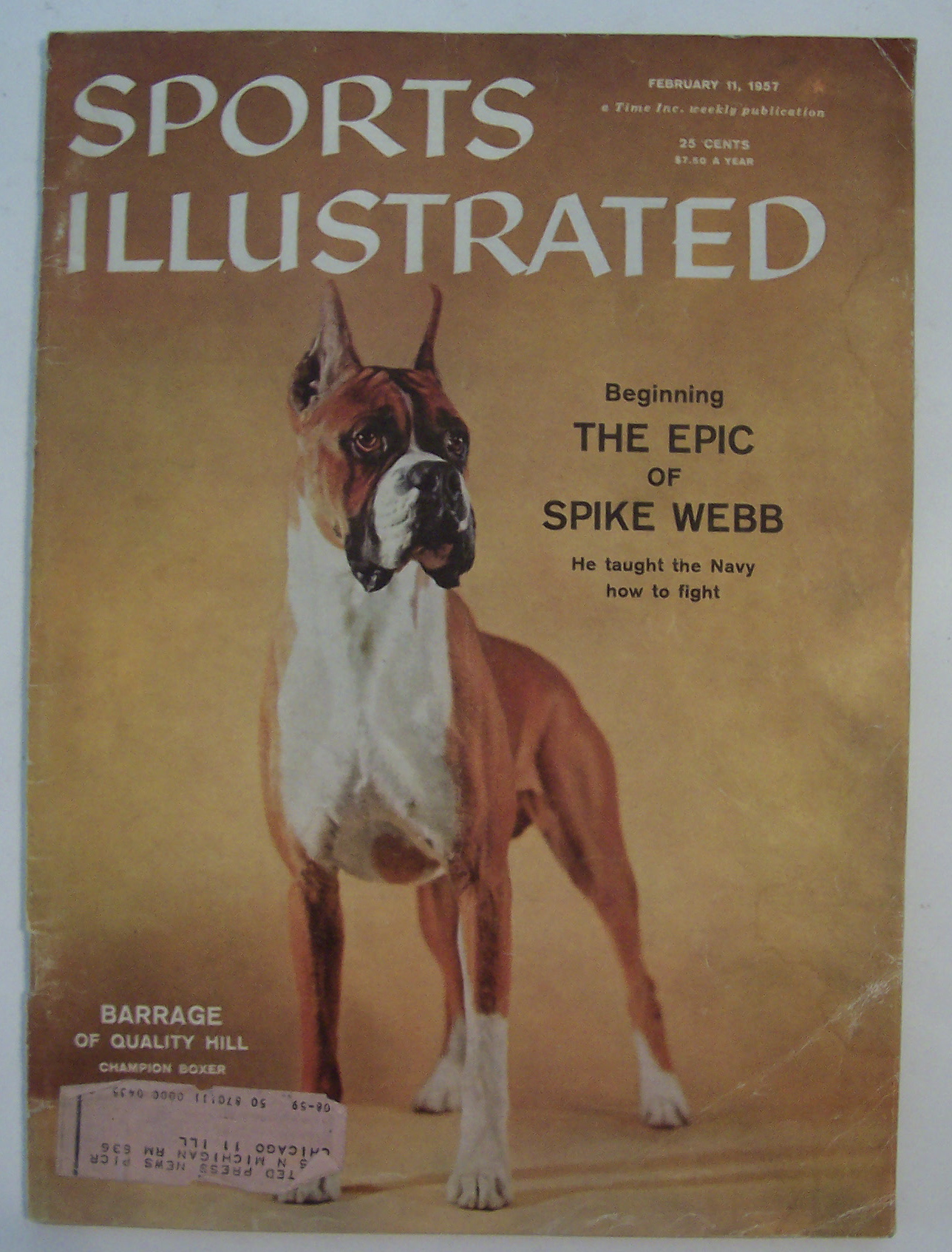 Sports Illustrated Magazine - Feb 11, 1957 - Spike Webb
