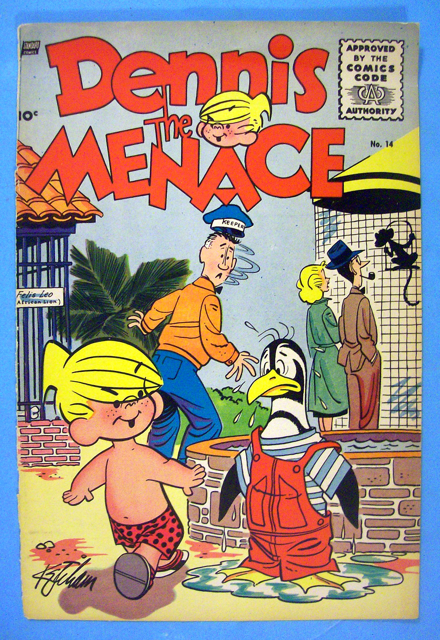 Dennis the Menace Comic Cover #14 1955