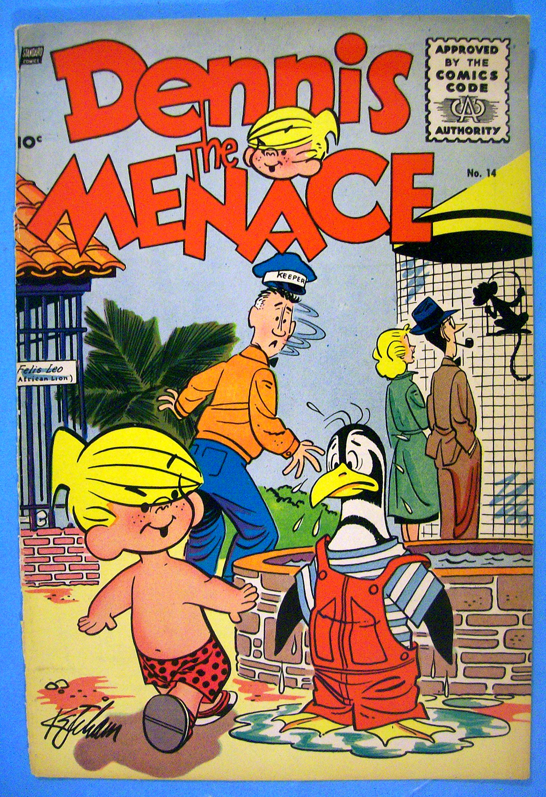 Dennis the Menace Comic Cover #14 1955