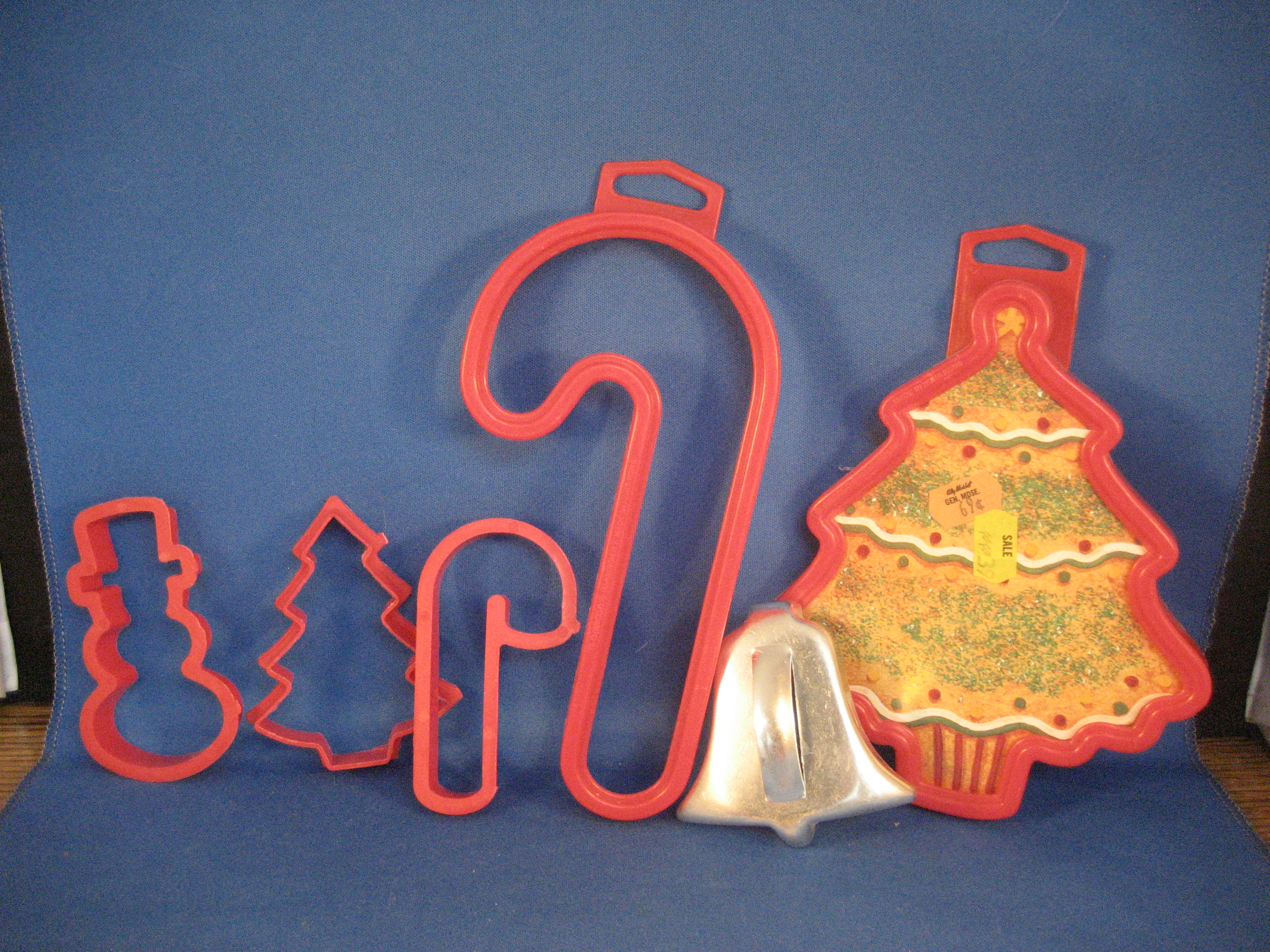 Five Different Sized Cookie Cutters