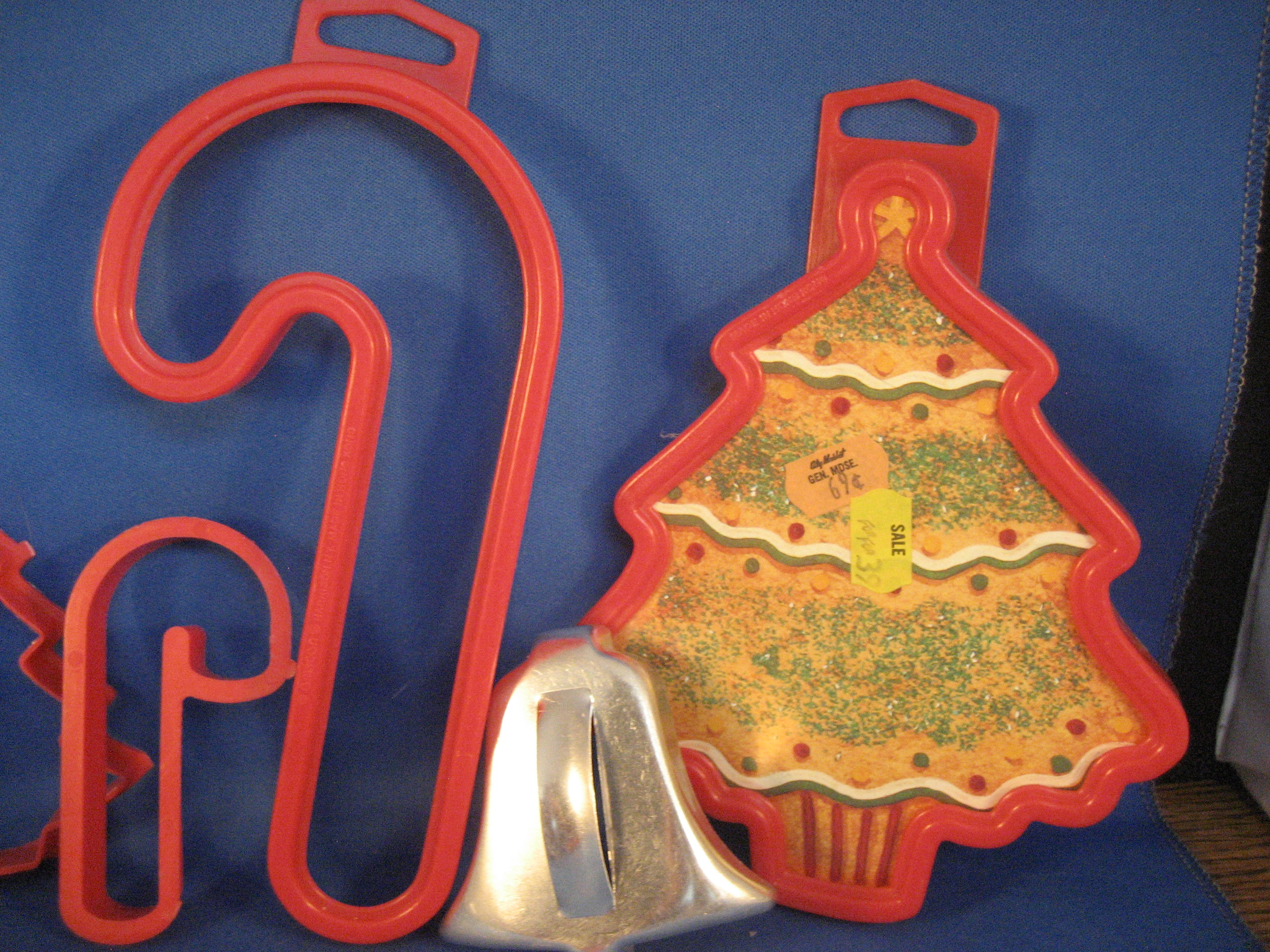 Five Different Sized Cookie Cutters