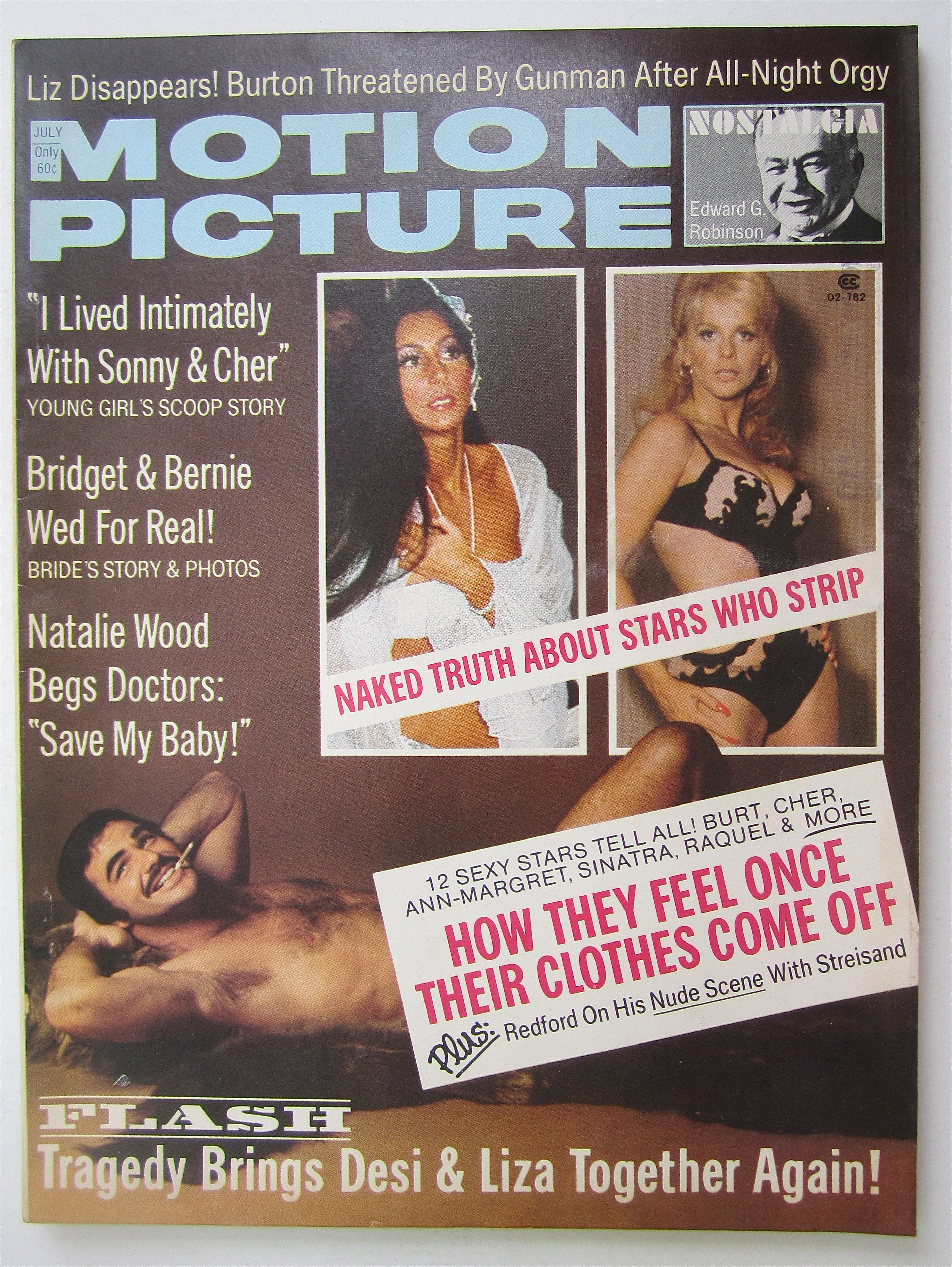 Motion Picture Magazine July 1974 Stars Who Strip