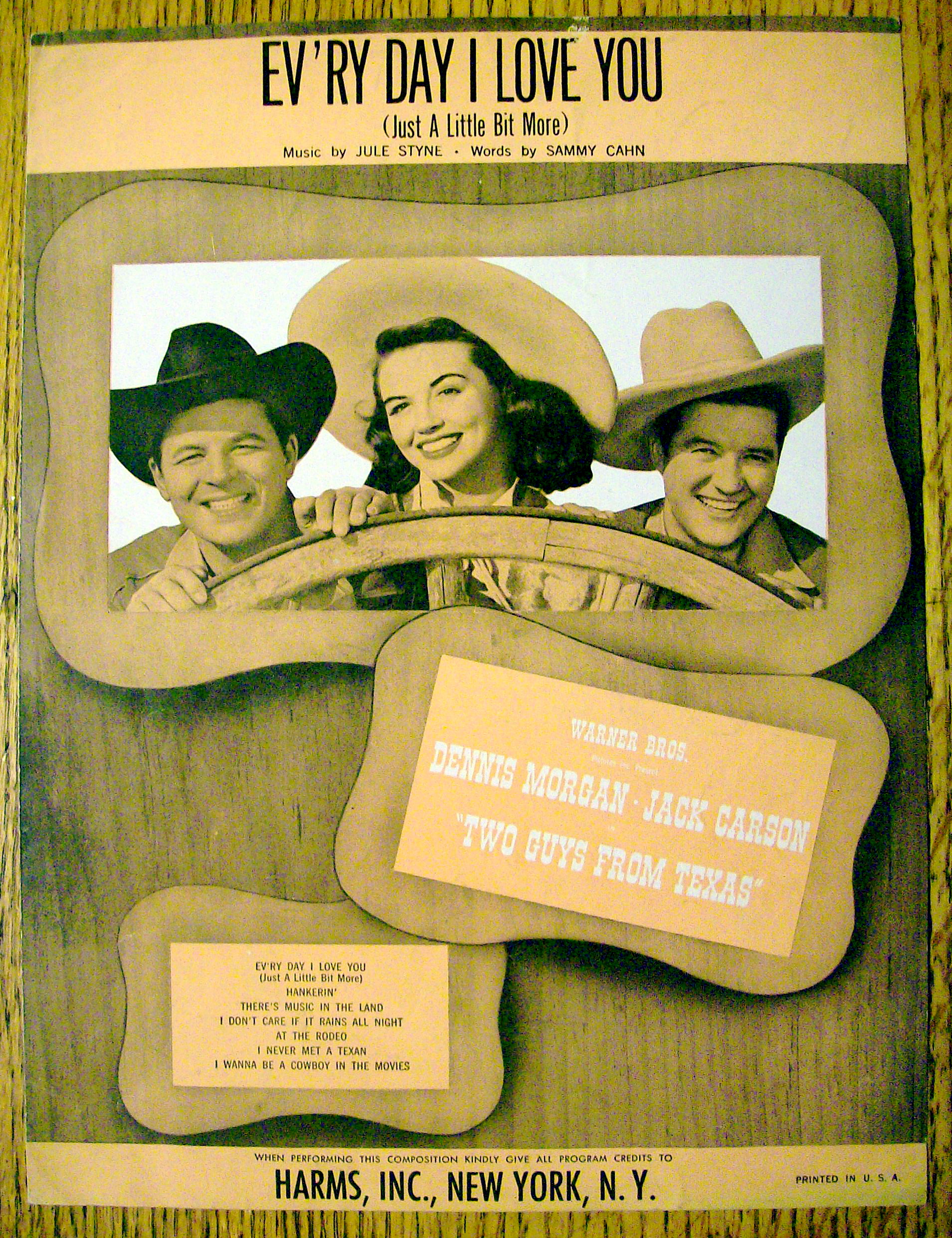 1948 Every Day I Love You by Jule Styne & Sammy Cahn
