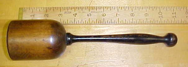 Fancy Turned Carving Mallet Masher Shaped 1/2 Pound