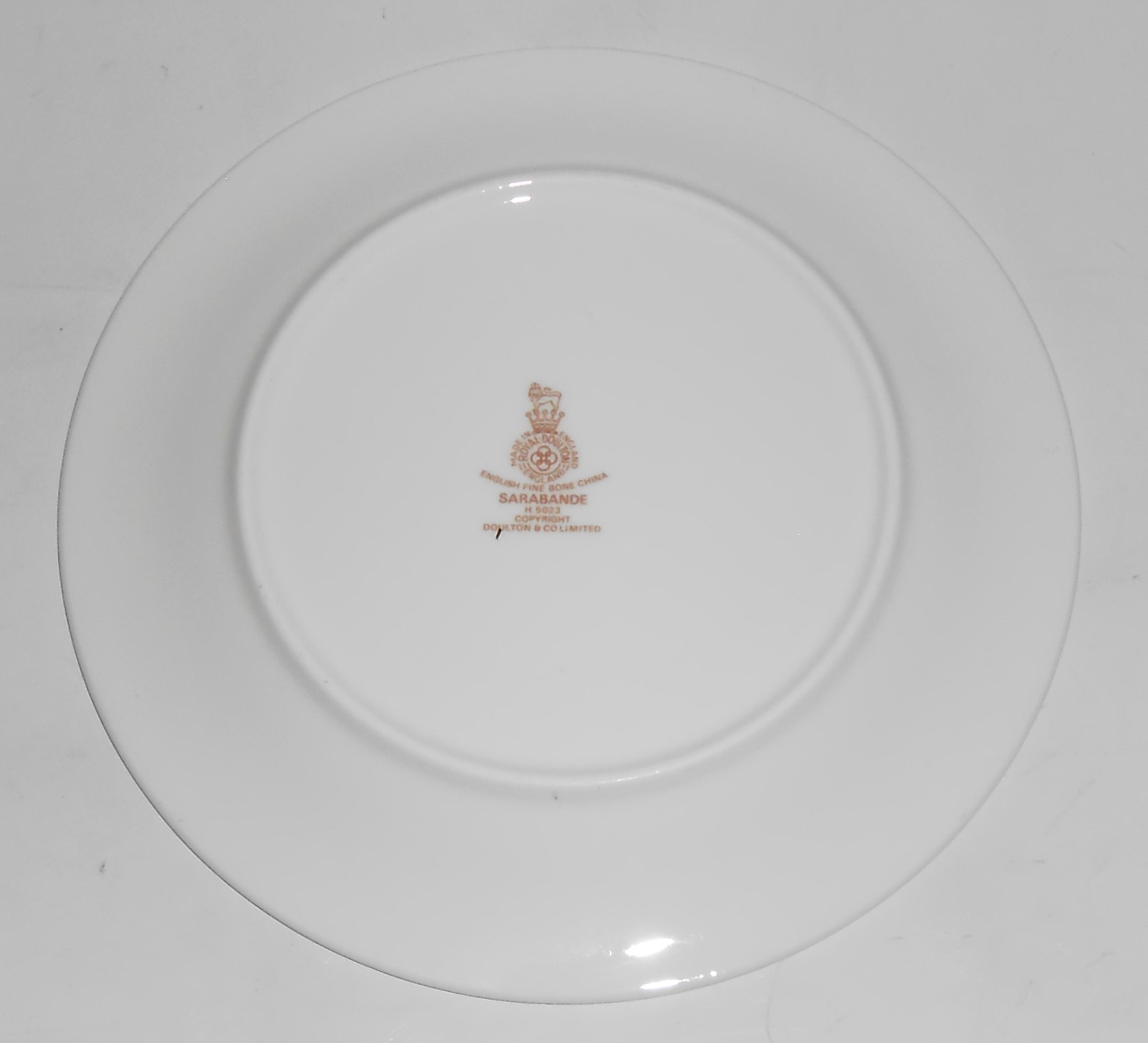 Royal Doulton China Sarabande Platinum Band Bread Plate