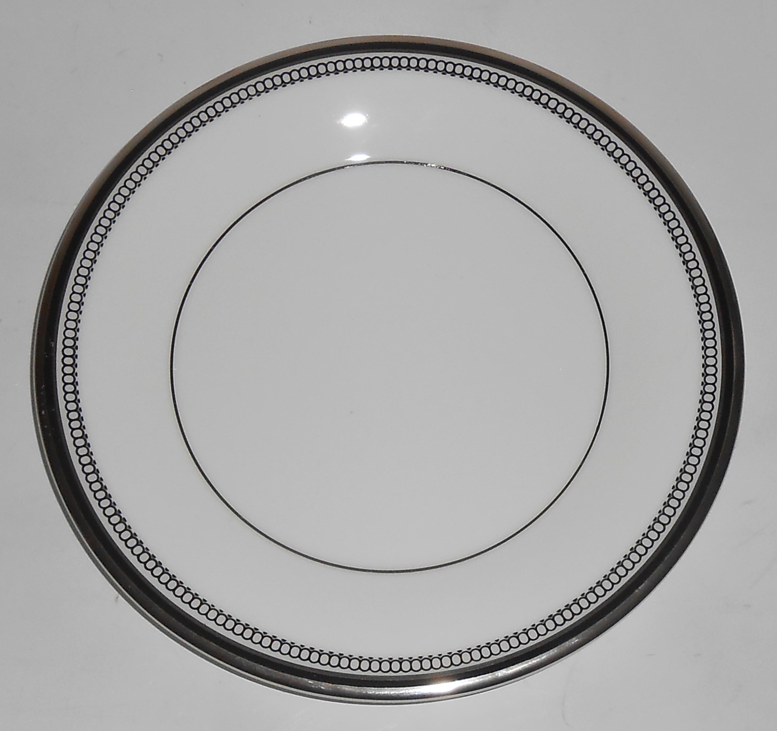 Royal Doulton China Sarabande Platinum Band Bread Plate