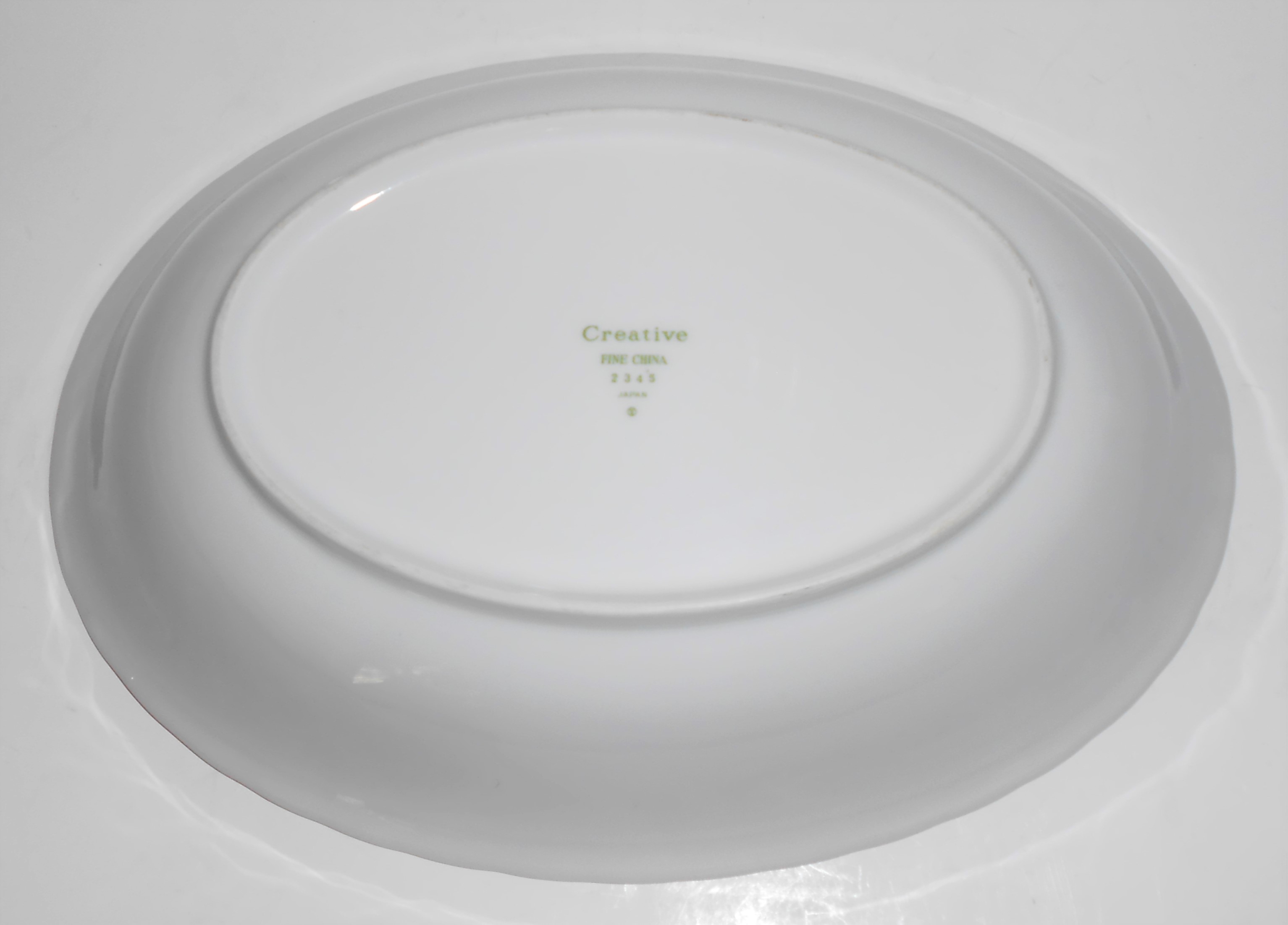 Creative Porcelain China 2345 Regency Rose Platinum Veg