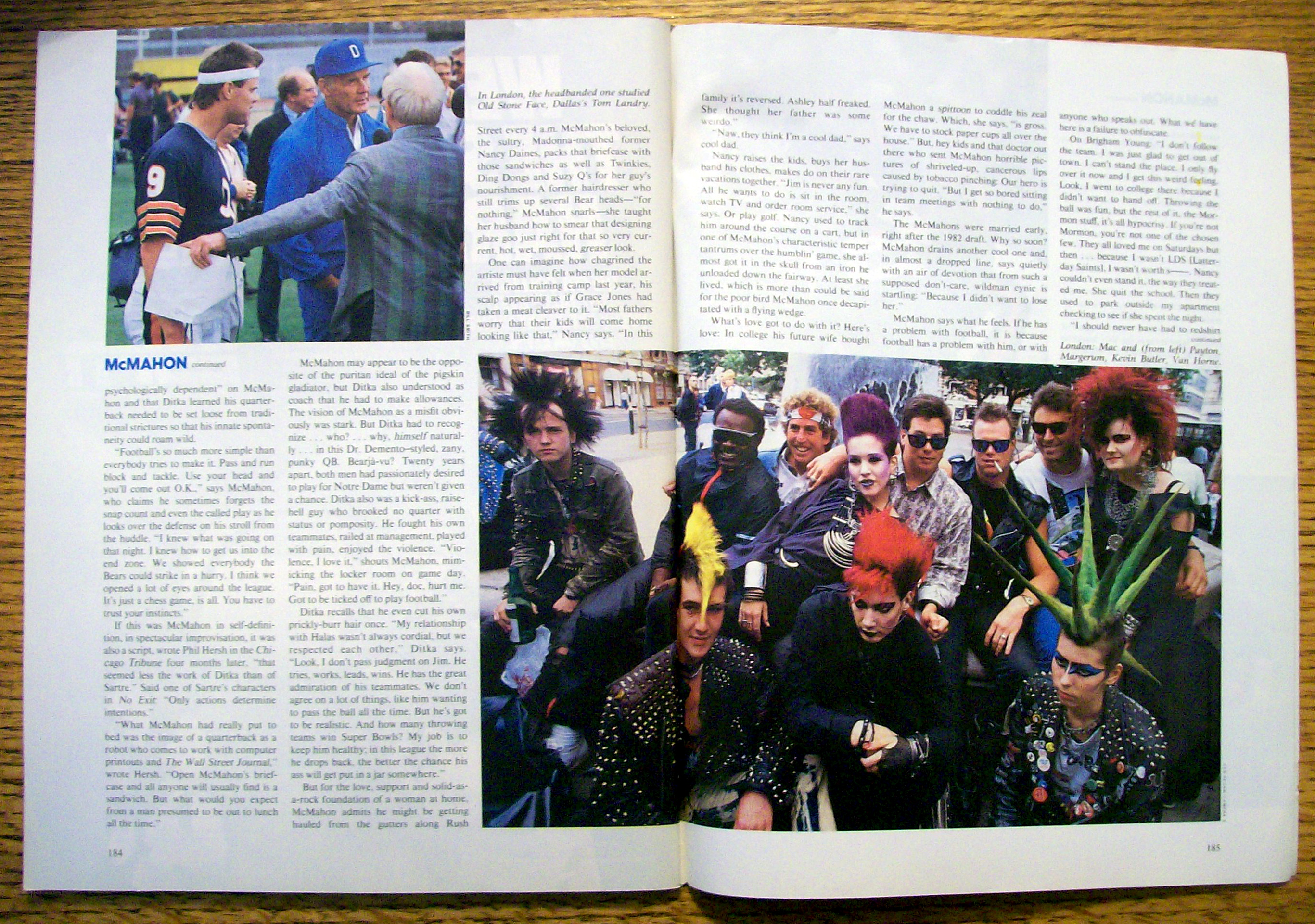 Sports Illustrated Magazine-September 3, 1986-Mc Mahon