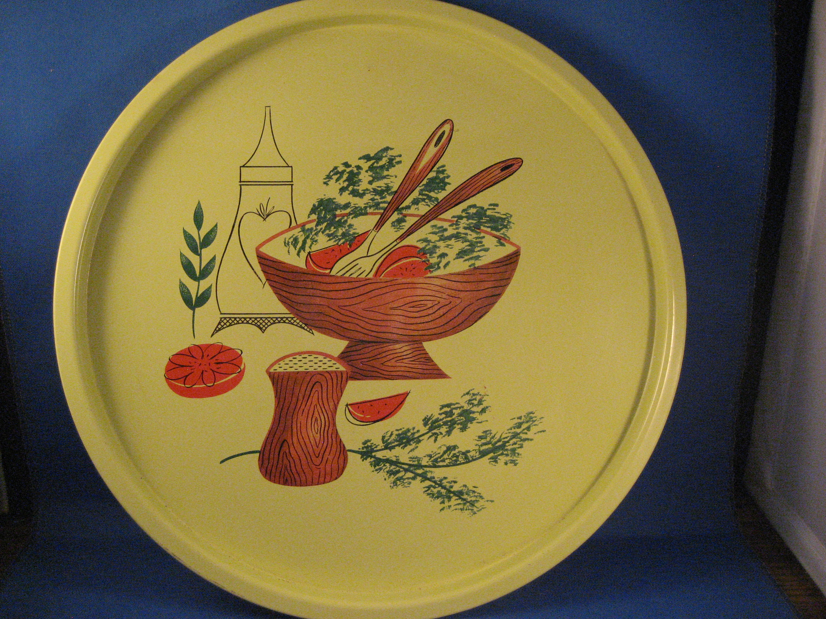 Painted Aluminum Serving Tray