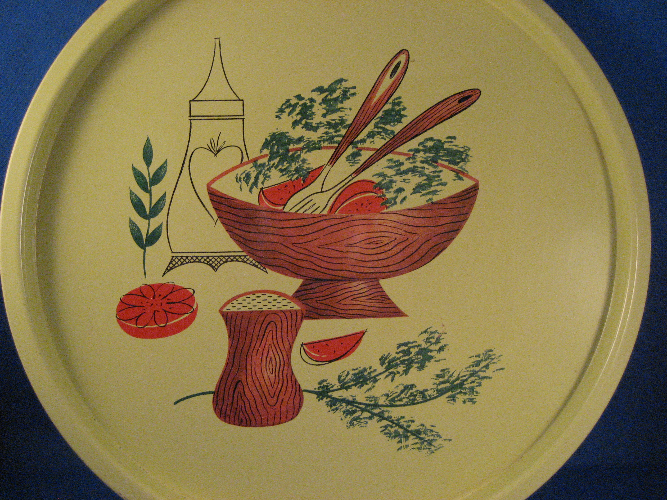 Painted Aluminum Serving Tray