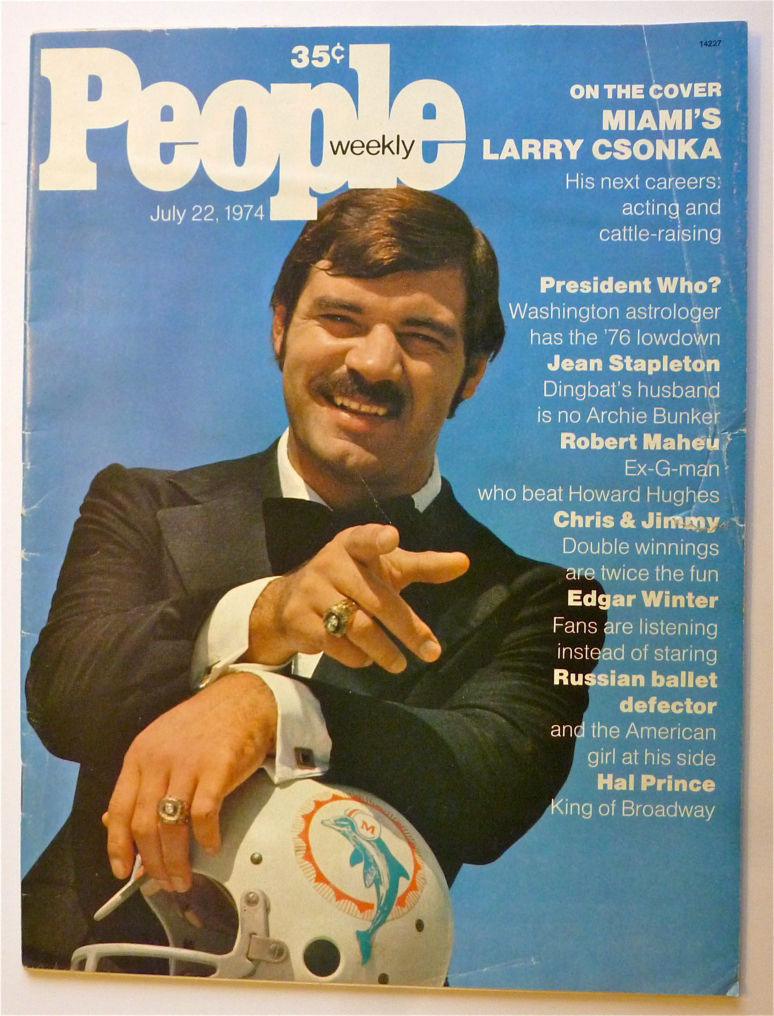 People Weekly Magazine July 22, 1974 Larry Csonka