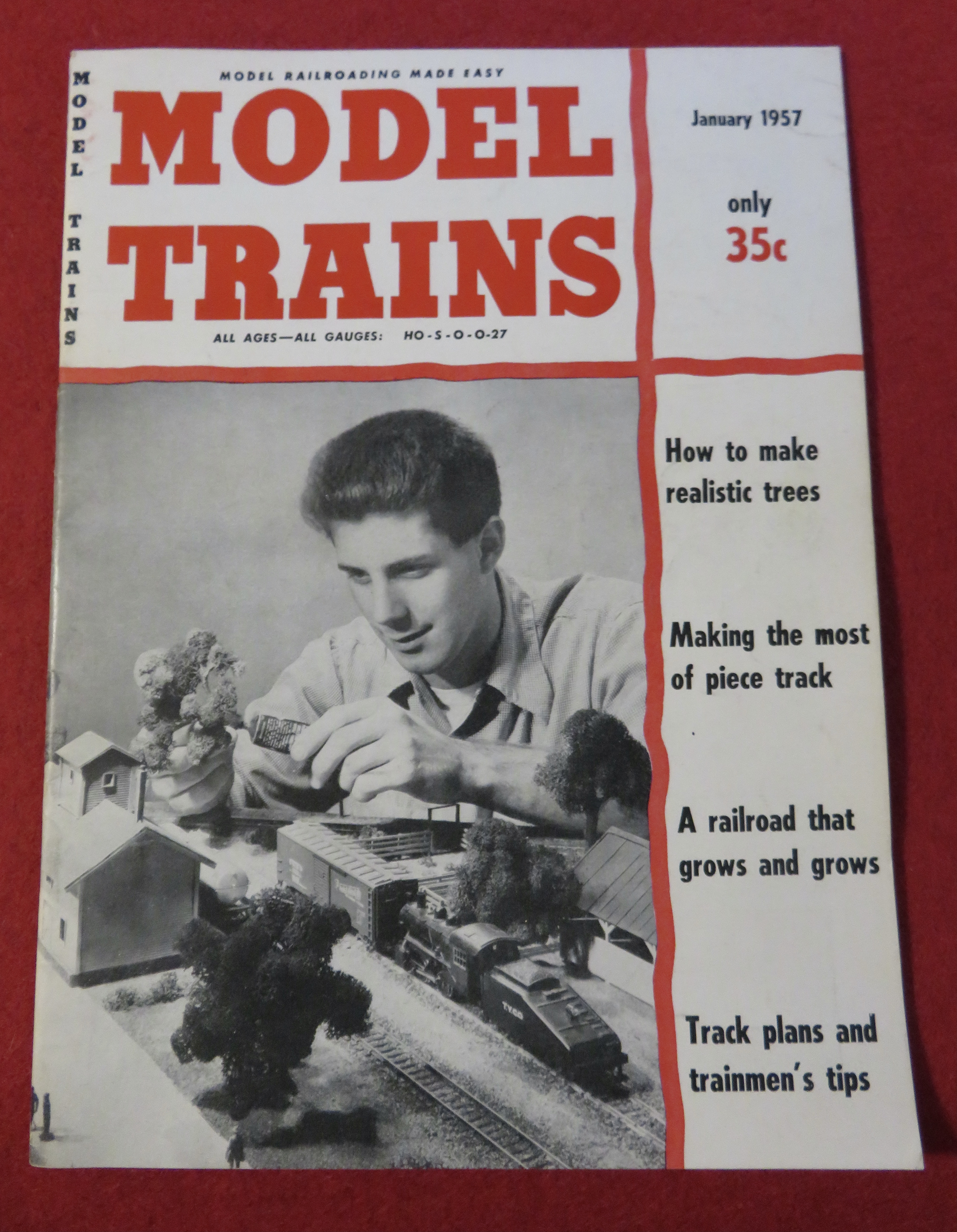 Model Trains Magazine January 1957