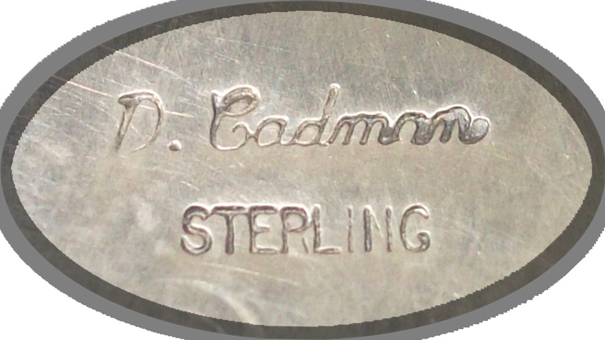 D. Cadman Navajo Earrings Sterling Silver Spiny Oyster