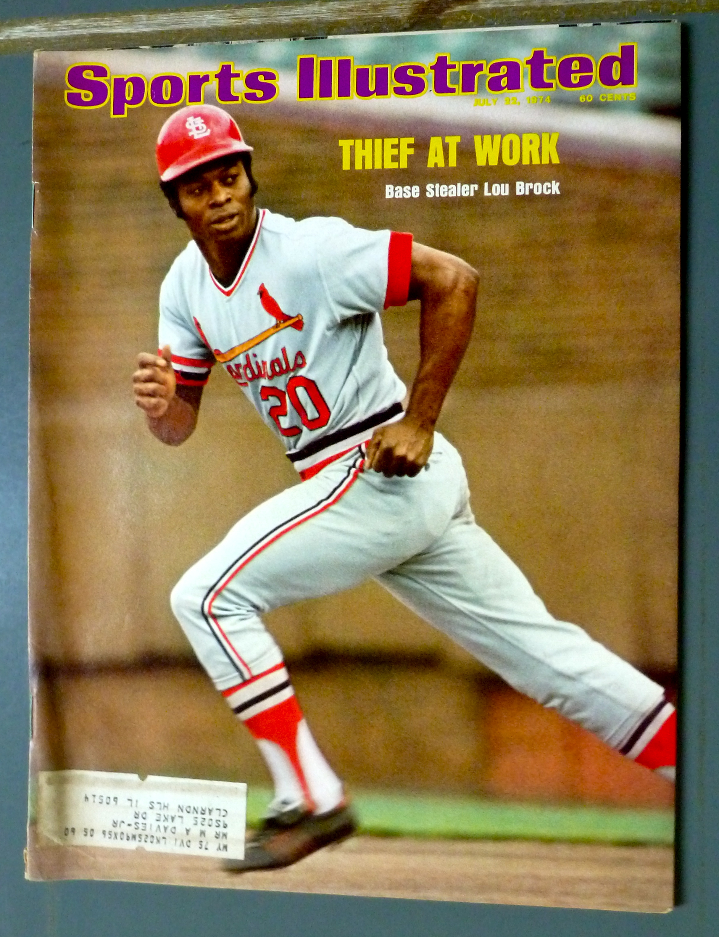 Sports Illustrated Magazine-July 22, 1974-Lou Brock