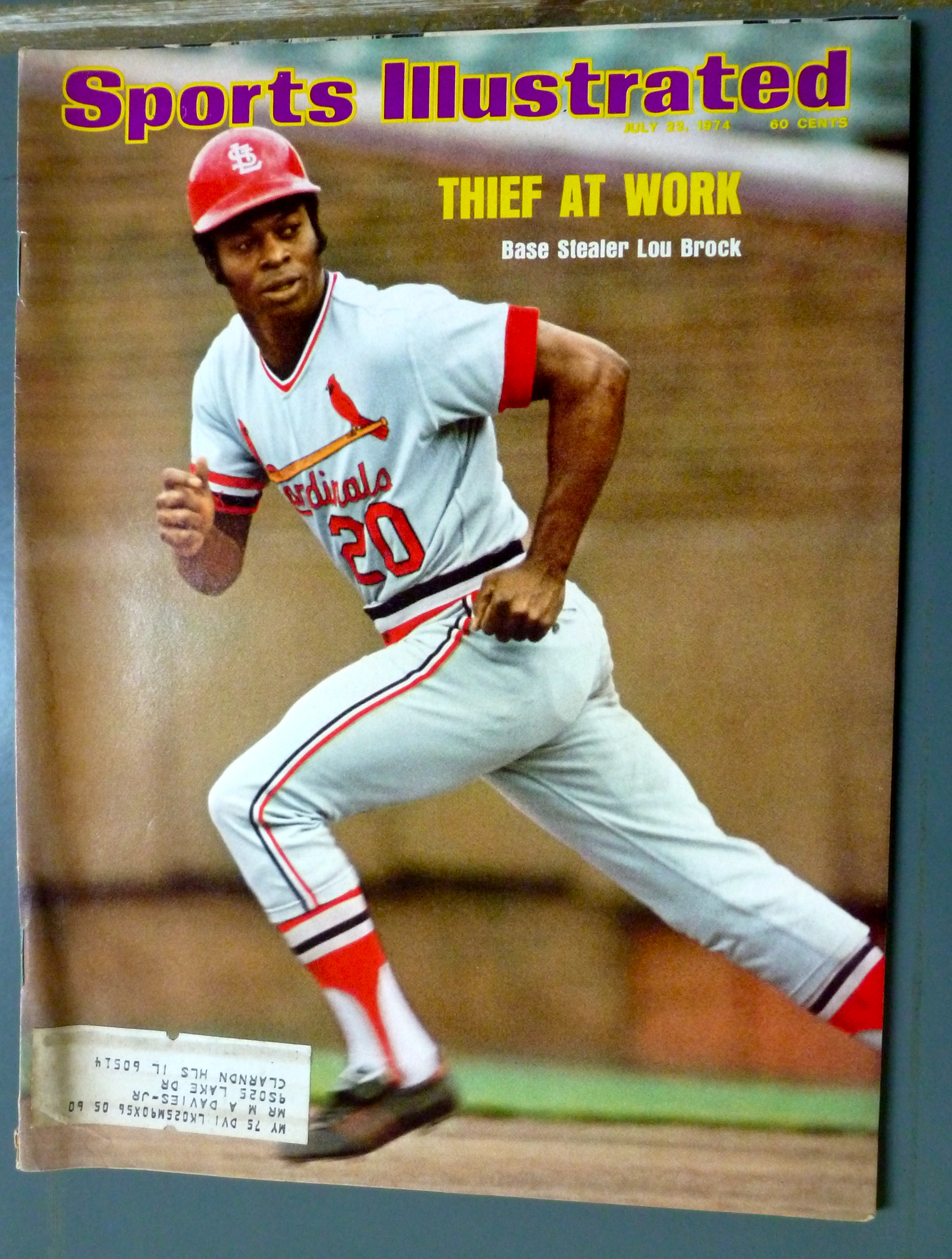 Sports Illustrated Magazine-July 22, 1974-Lou Brock