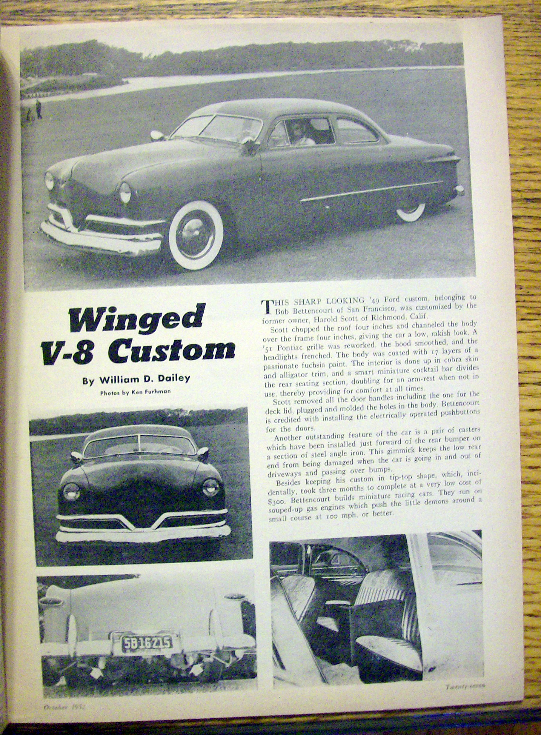 Motor Trend Magazine October 1952 Cars For Sportsmen