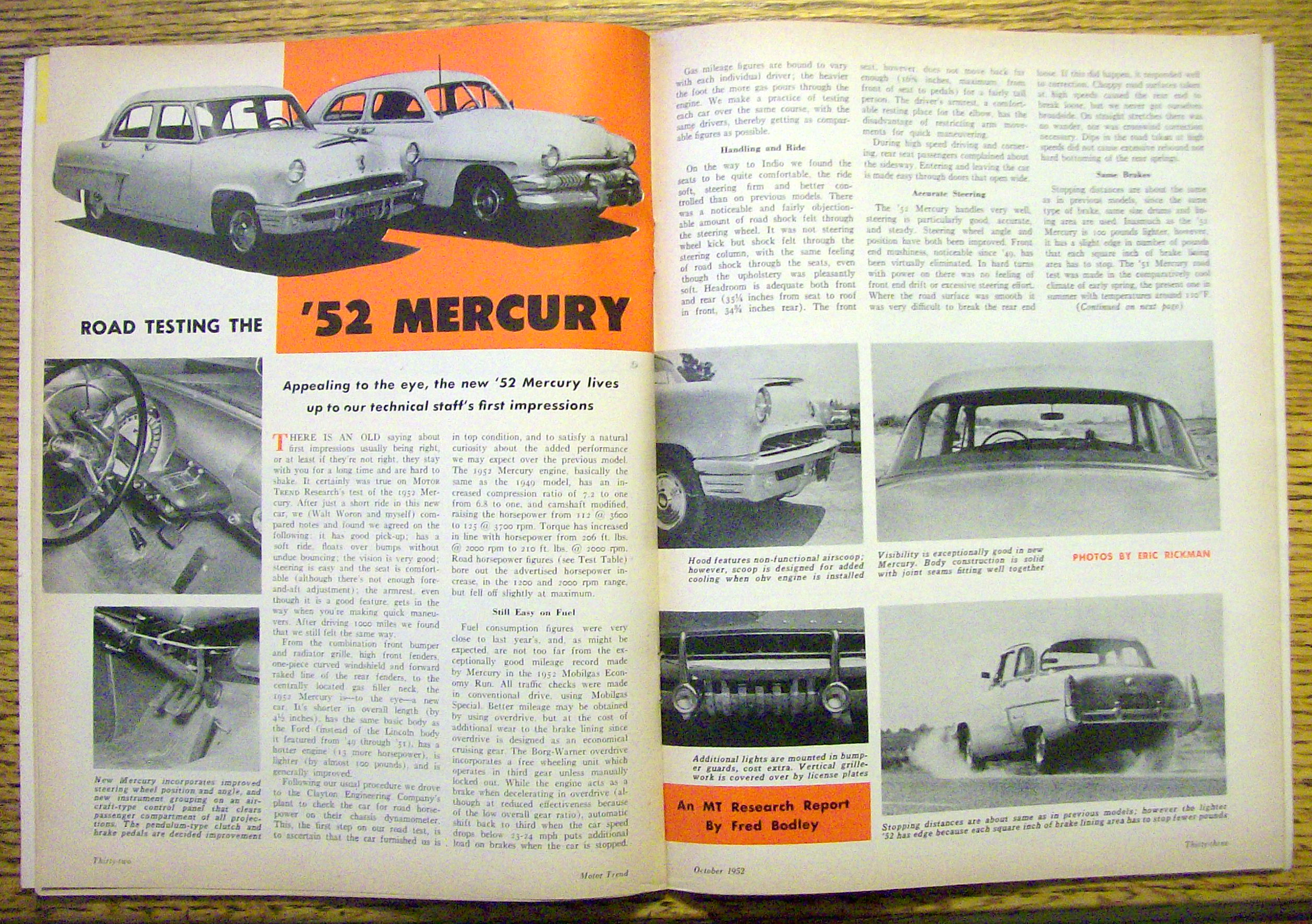 Motor Trend Magazine October 1952 Cars For Sportsmen