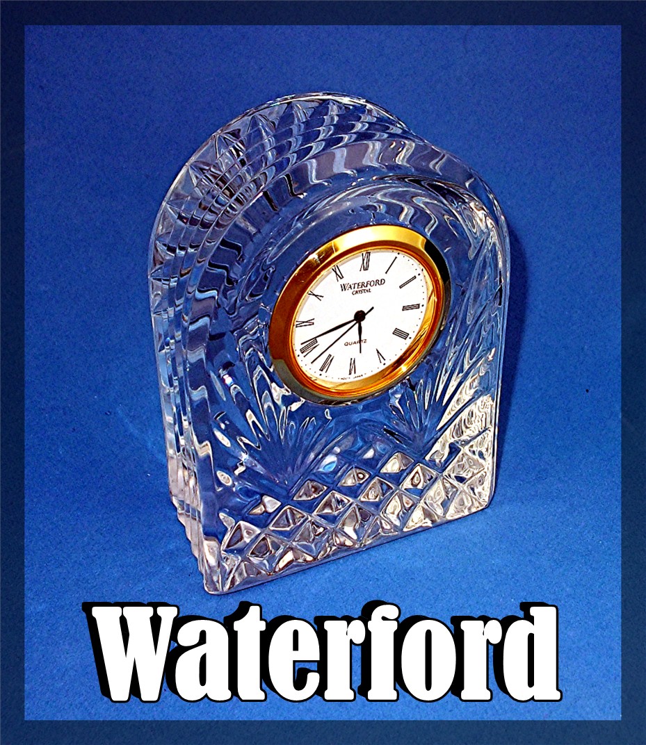 Waterford Domed Clock, Crystal,  Made in Ireland