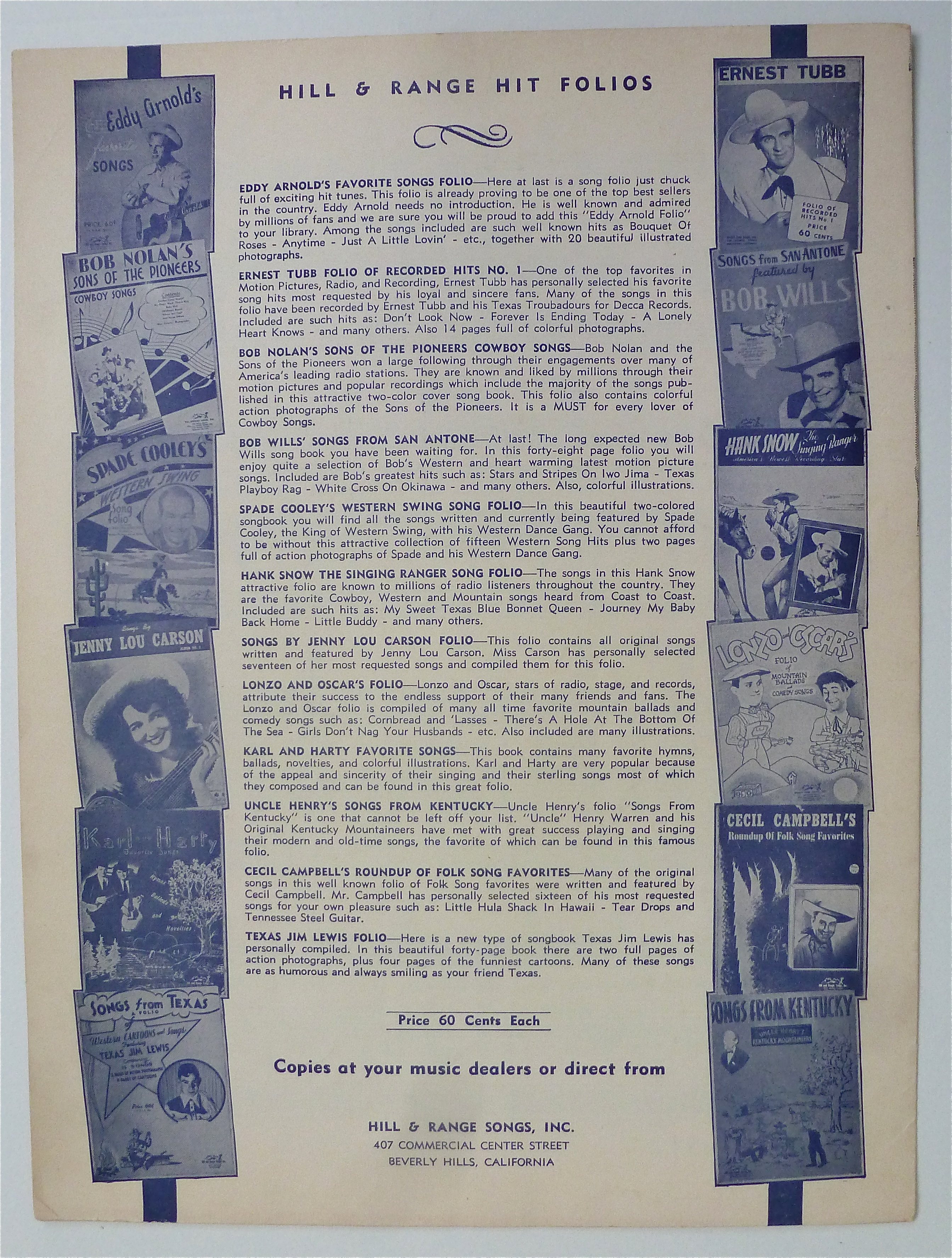 Sheet Music 1950 Frosty The Snow Man