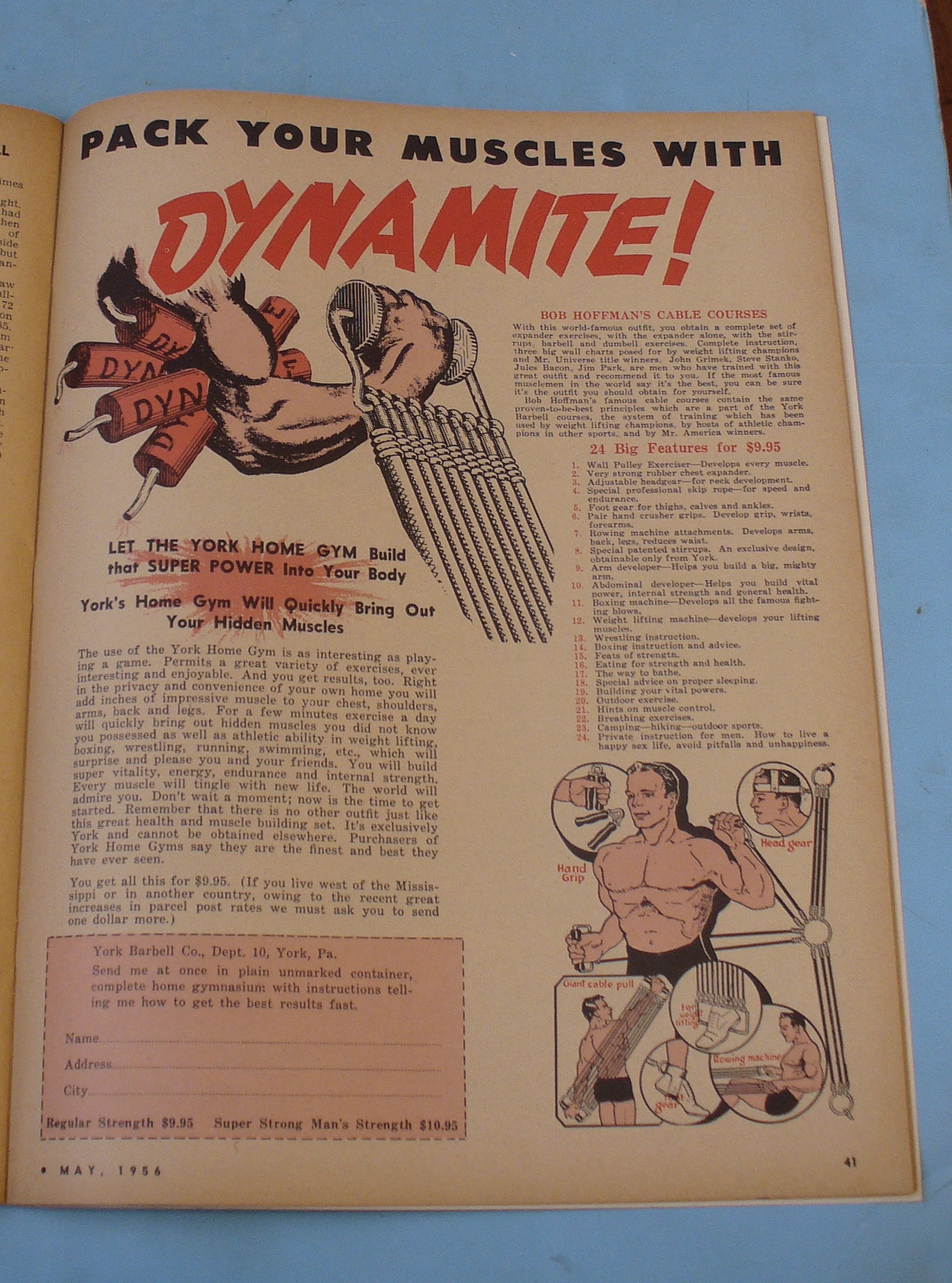 Strength & Health Magazine May 1956 Dennis Nelson