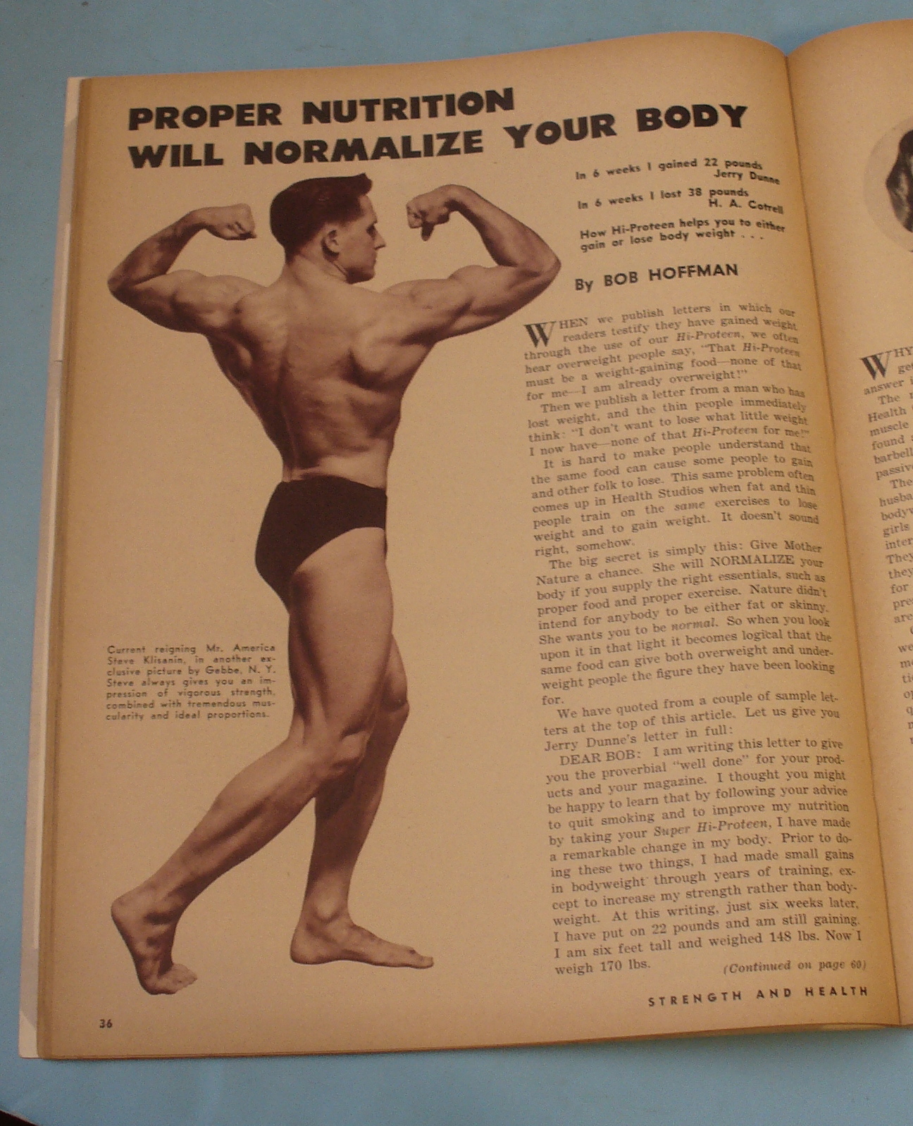 Strength & Health Magazine May 1956 Dennis Nelson