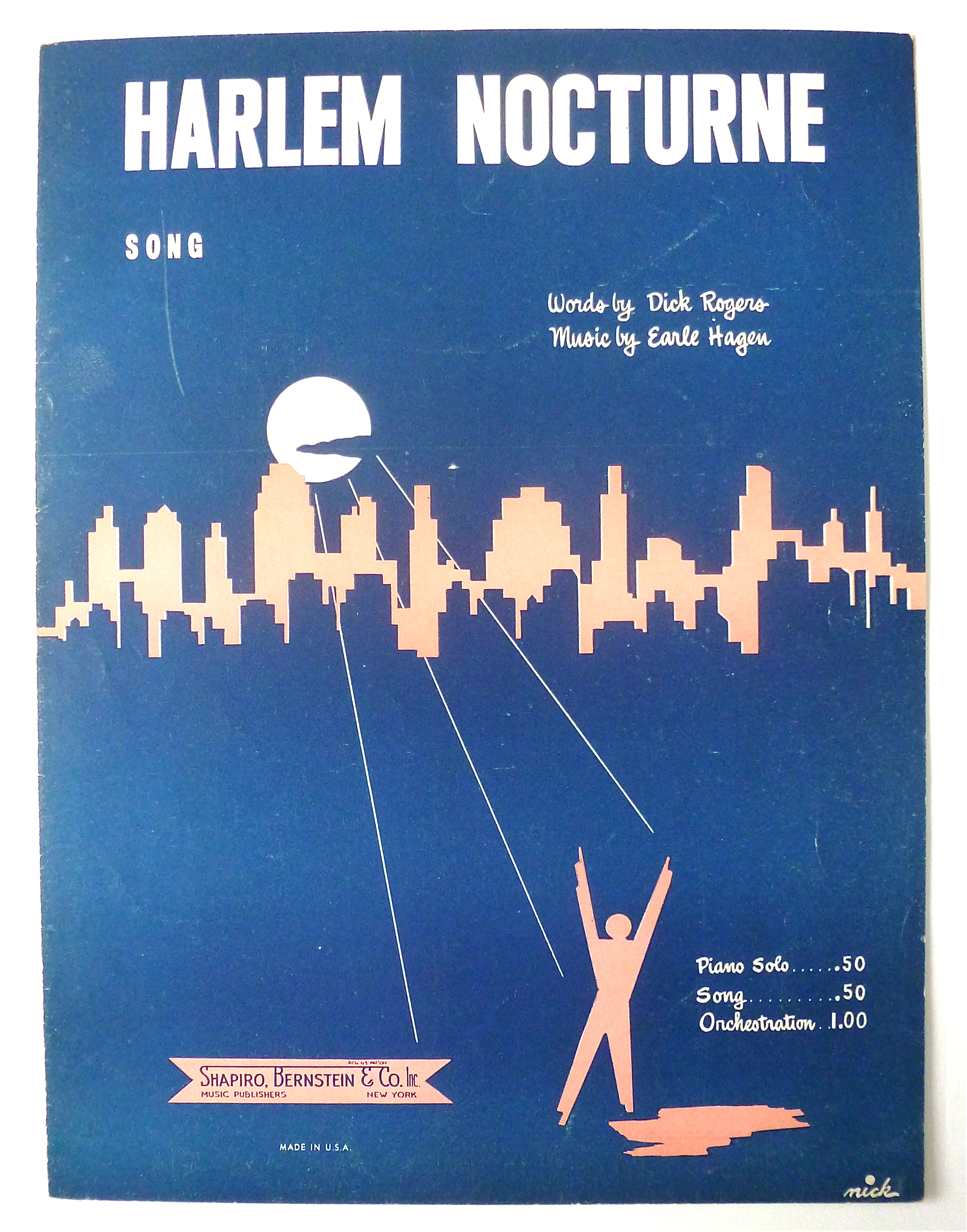 Sheet Music For 1951 Harlem Nocturne