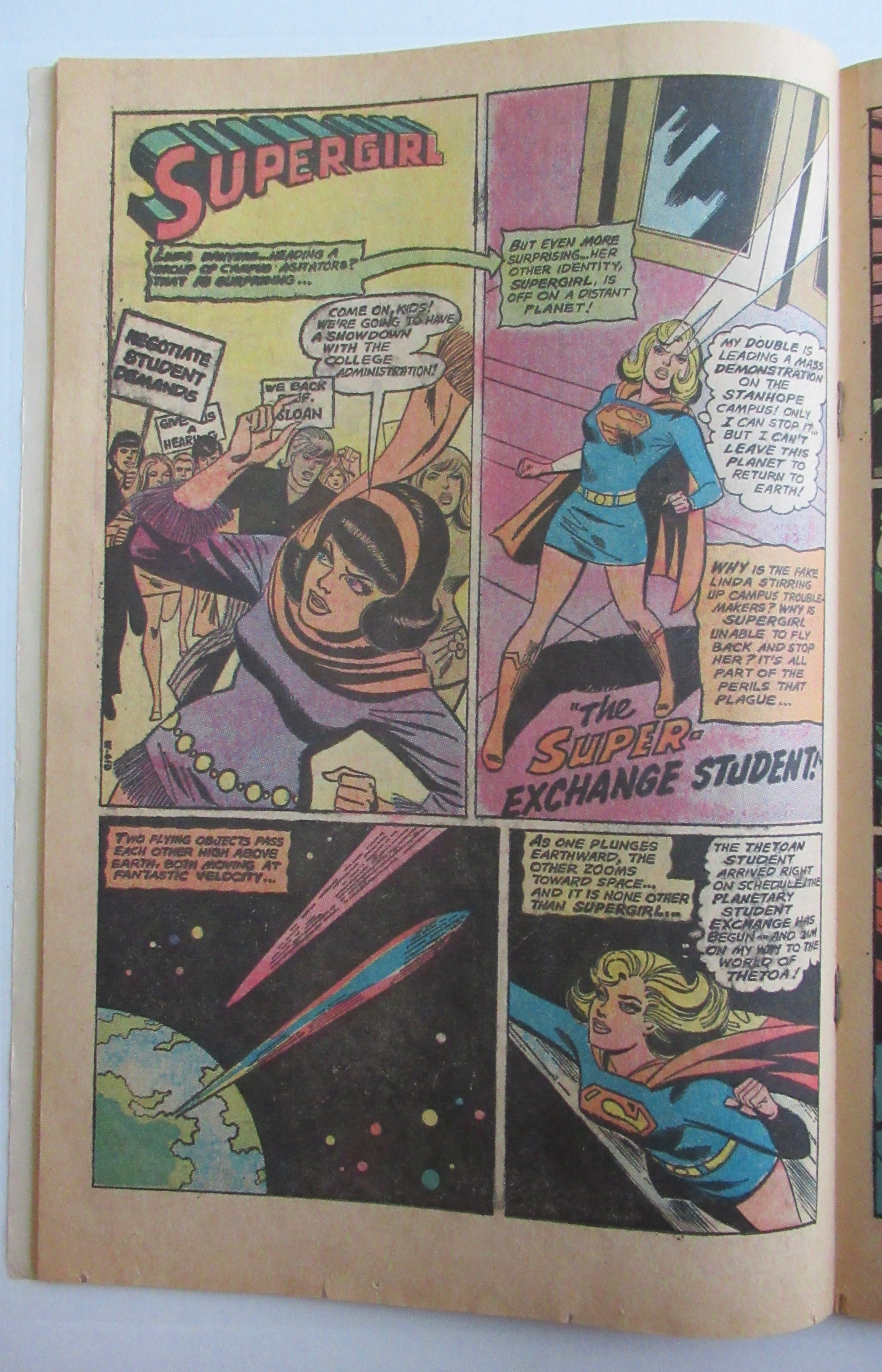 Adventure Comics March 1970 Linda Danvers Super Star