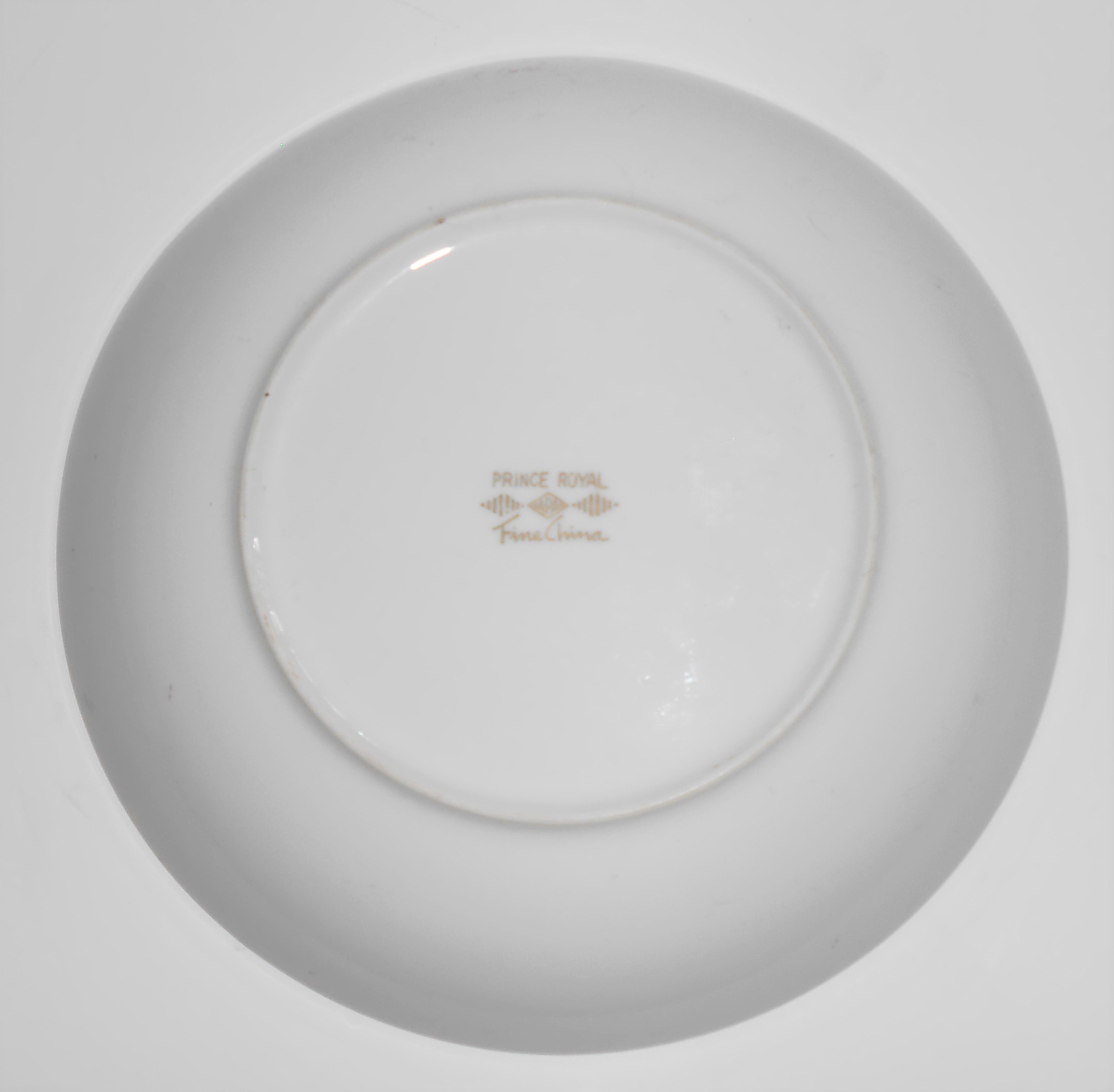 Fine China Of Japan Porcelain Platinum Band Prince Soup
