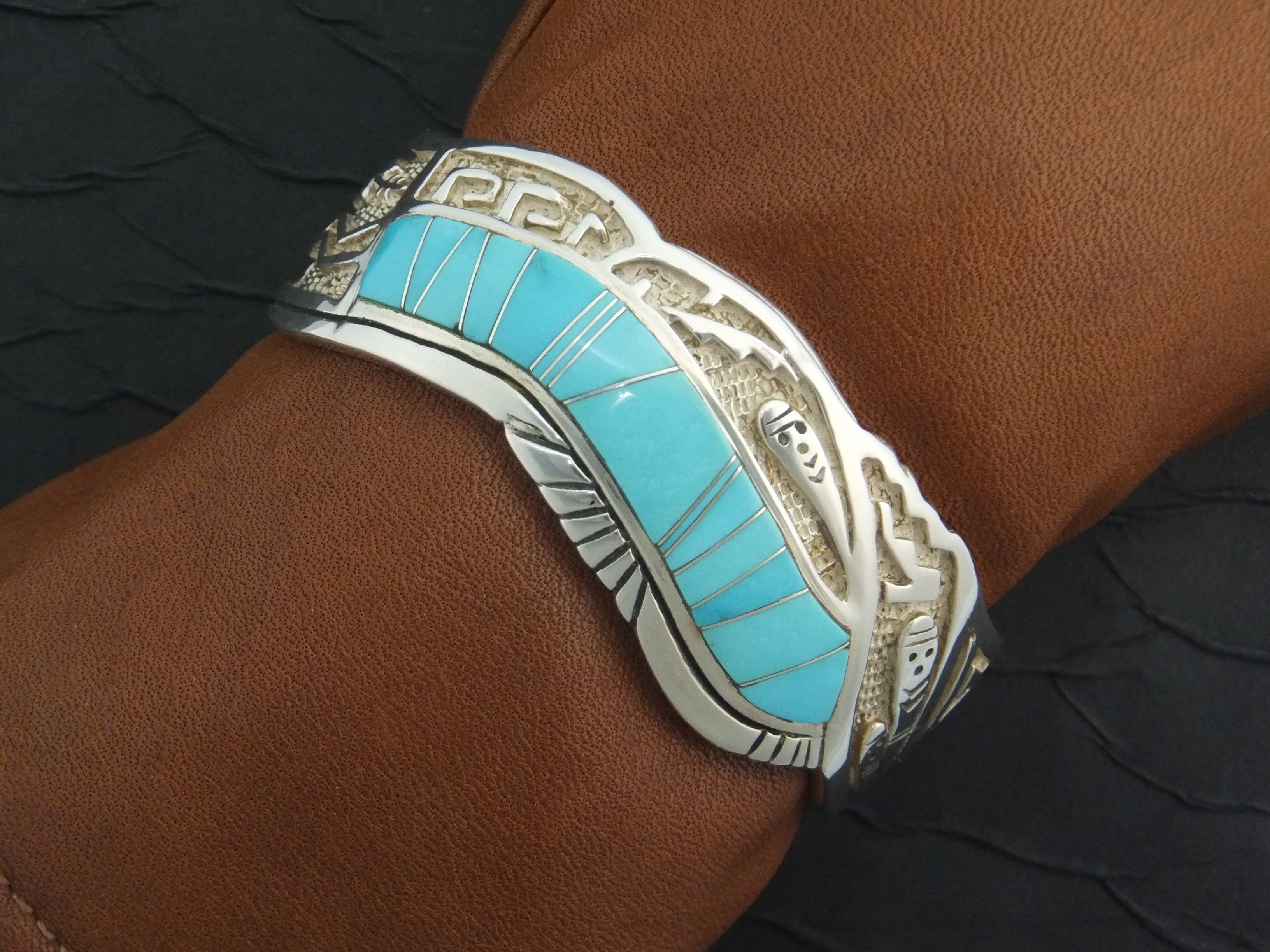 Calvin Begay Sleeping Beauty Turquoise Sterling Silver