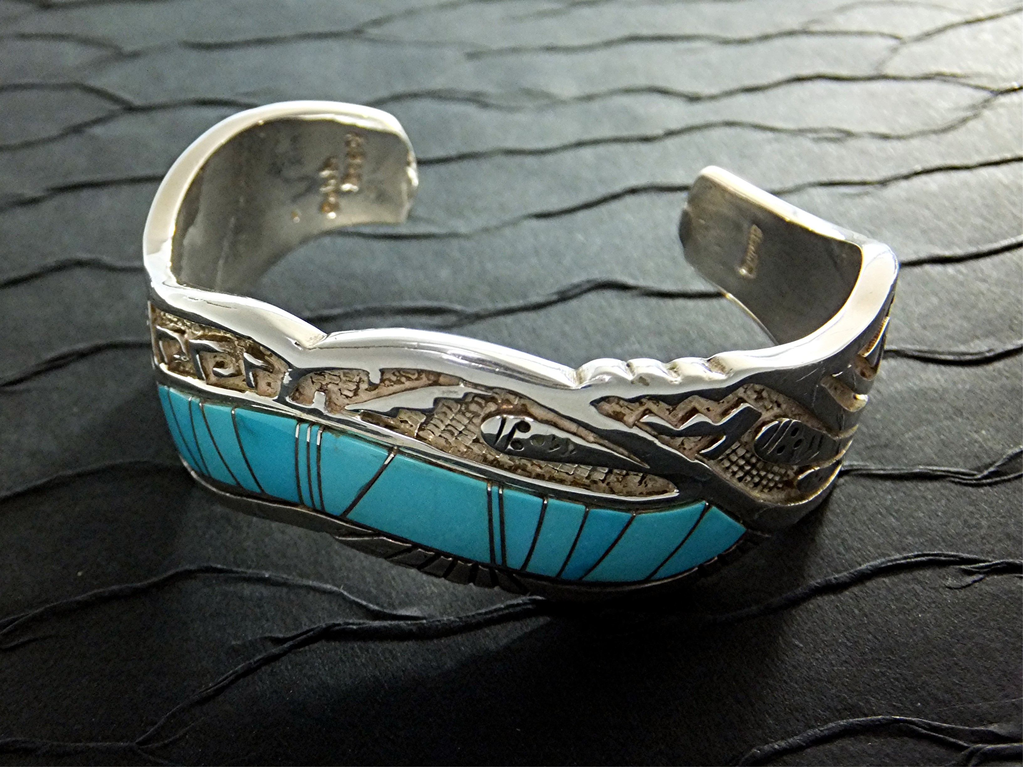 Calvin Begay Sleeping Beauty Turquoise Sterling Silver
